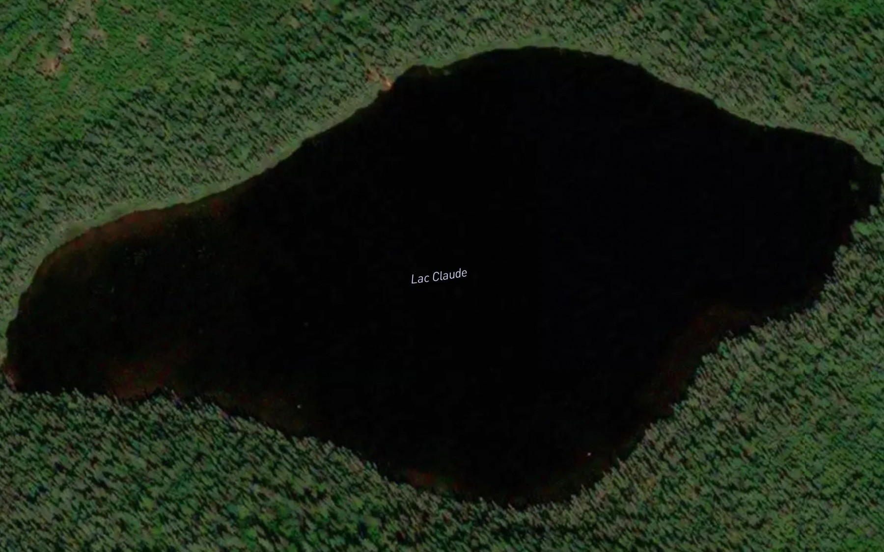 Satellite map of the Lac Claude