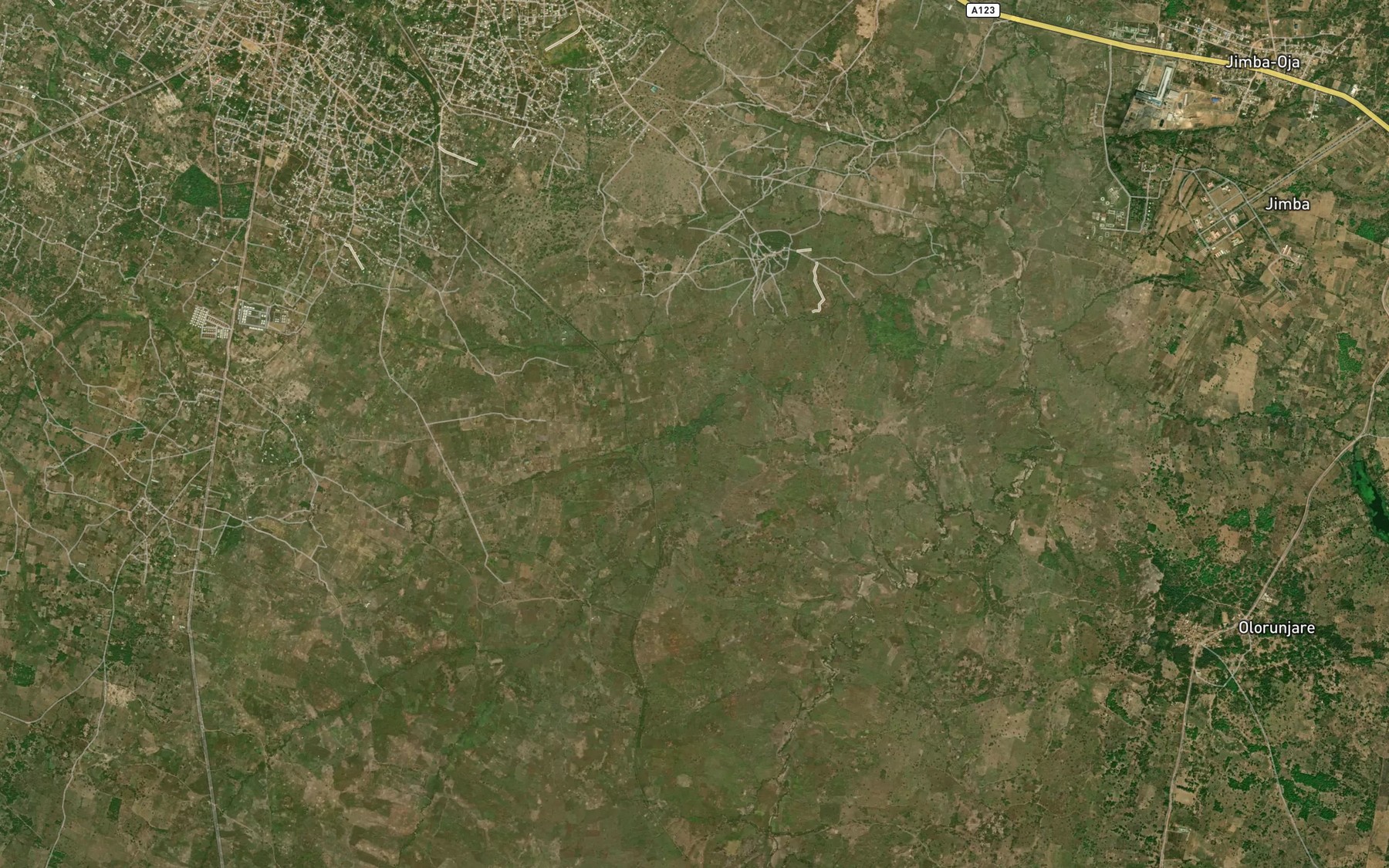 Satellite map of the RiverOgun