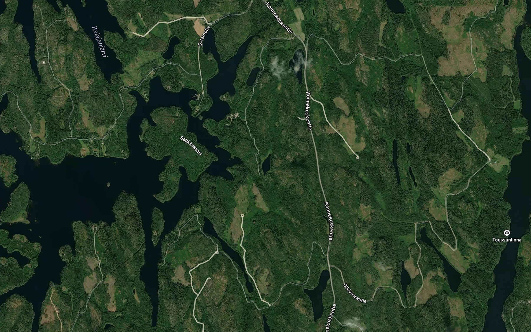 Satellite map of the Saukkolampi