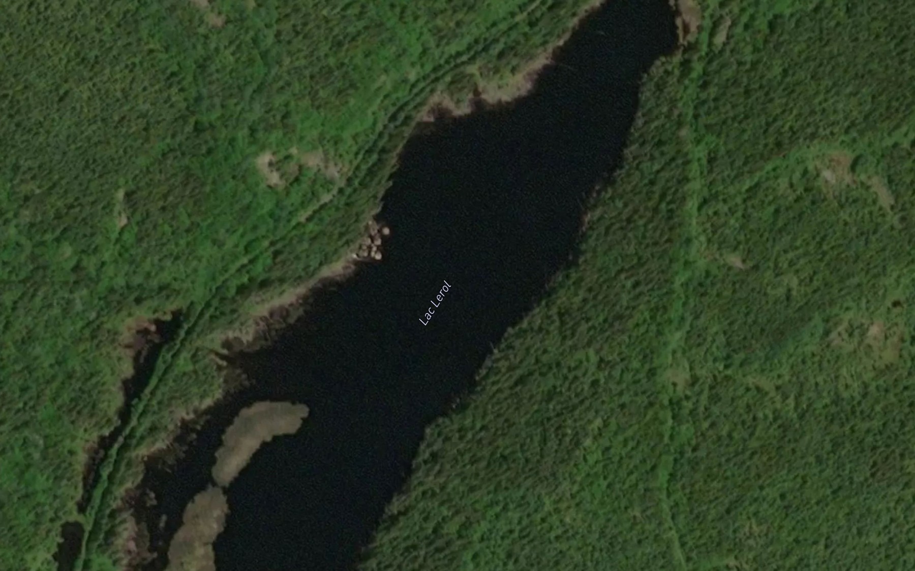 Satellite map of the Lac Lerol