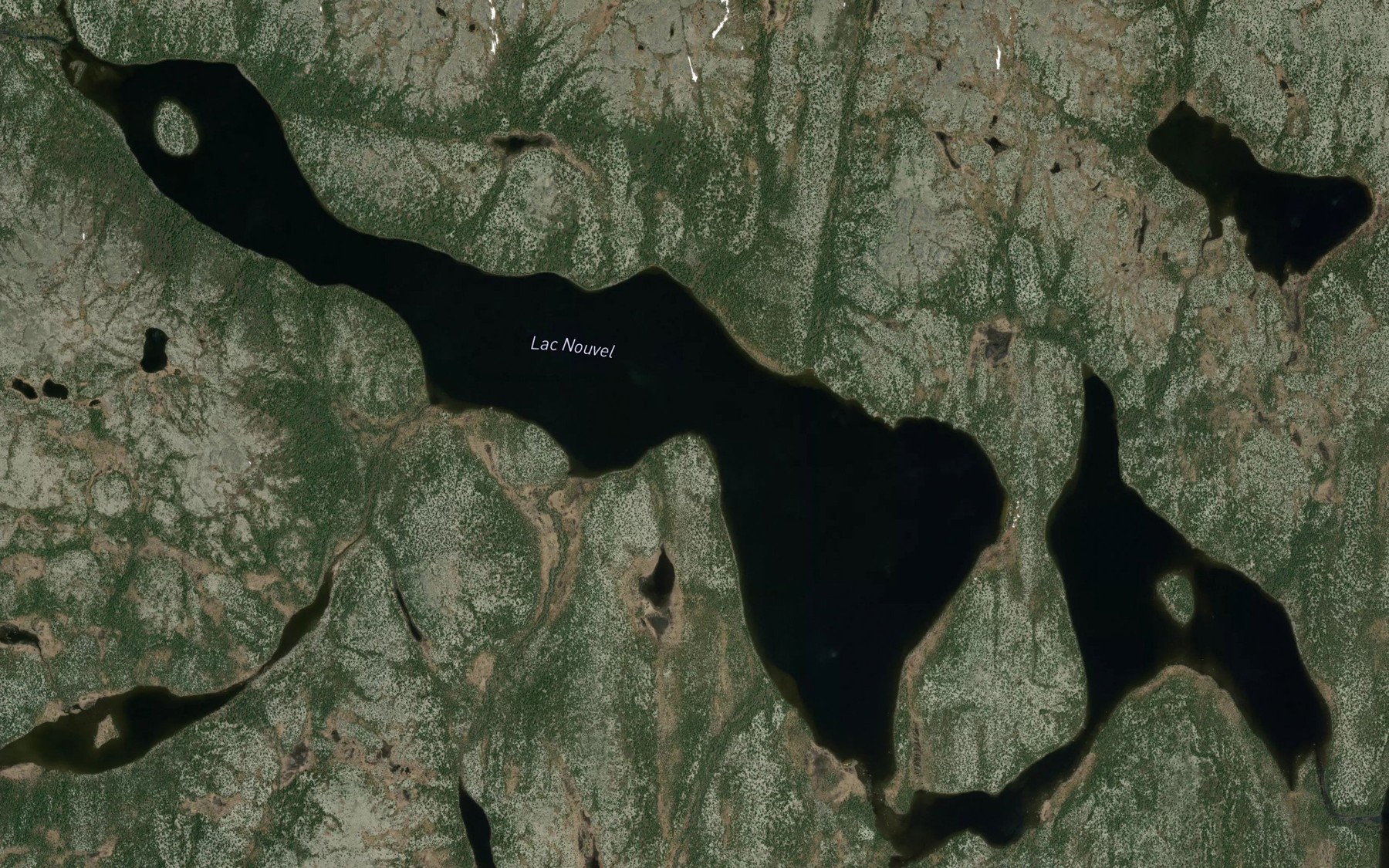 Satellite map of the Lac Nouvel