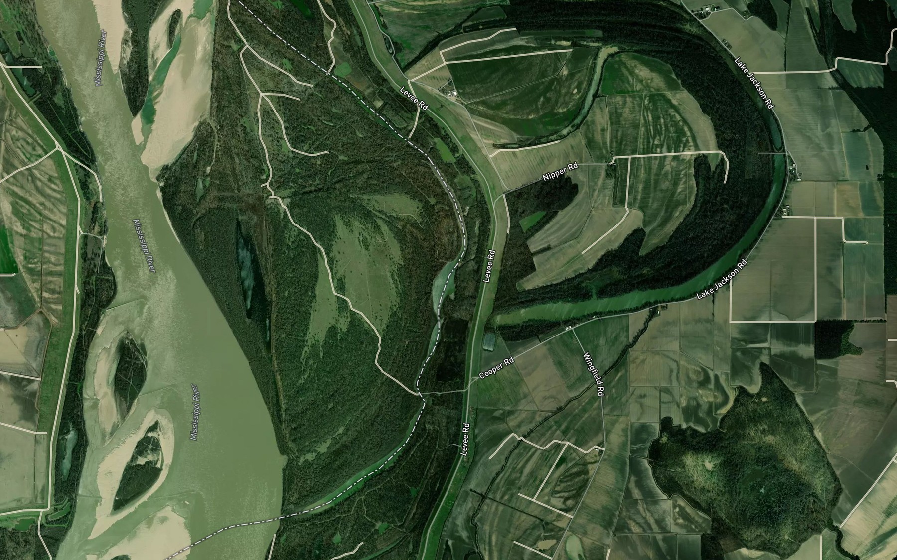 Satellite map of the Carolina Chute