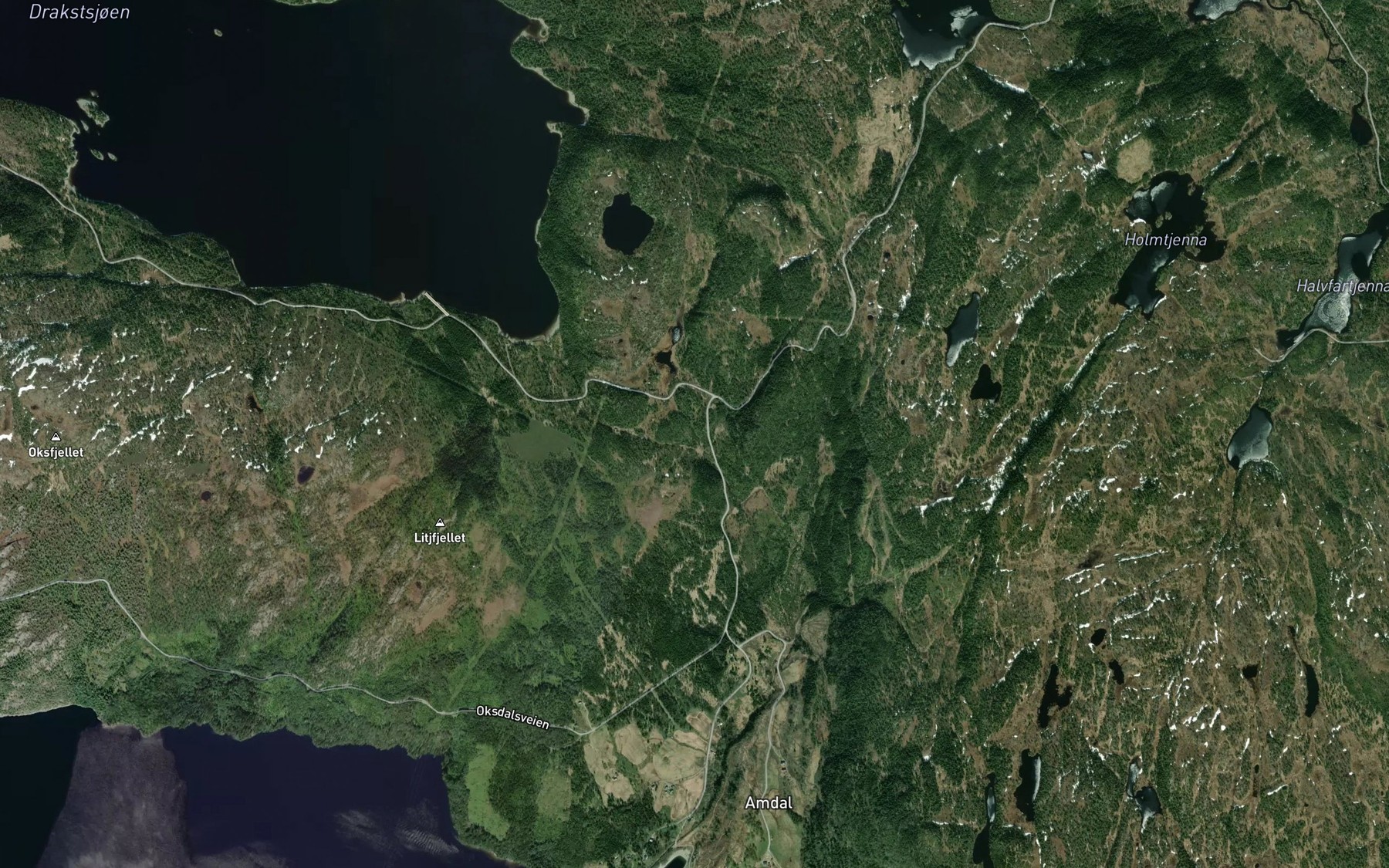 Satellite map of the Almobekken