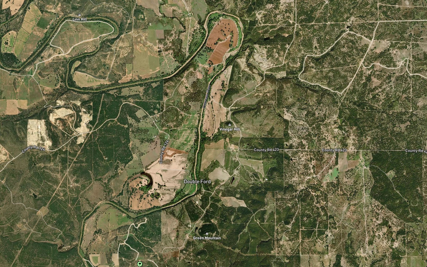 Satellite map of the Dyer Lake