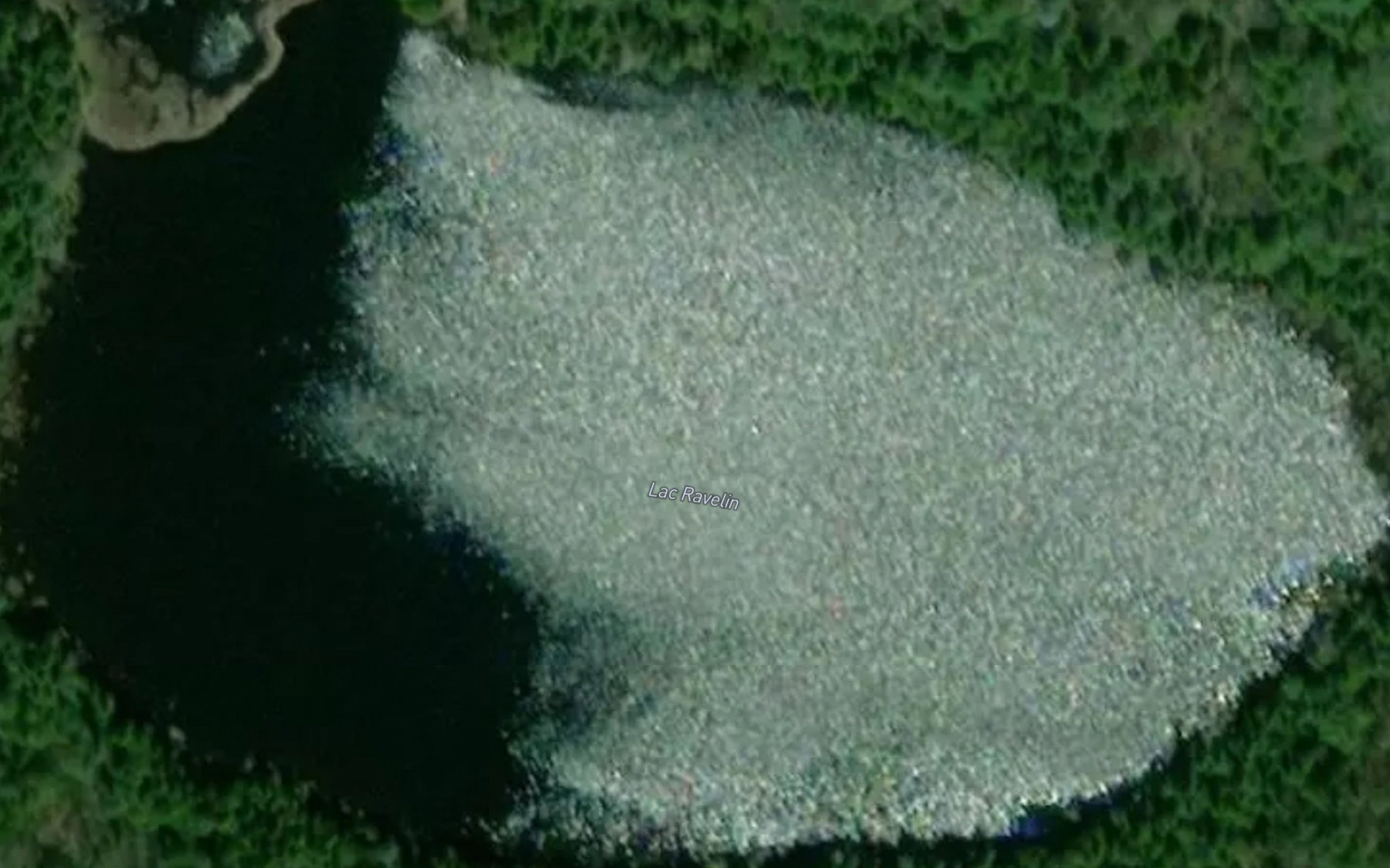 Satellite map of the Lac Ravelin