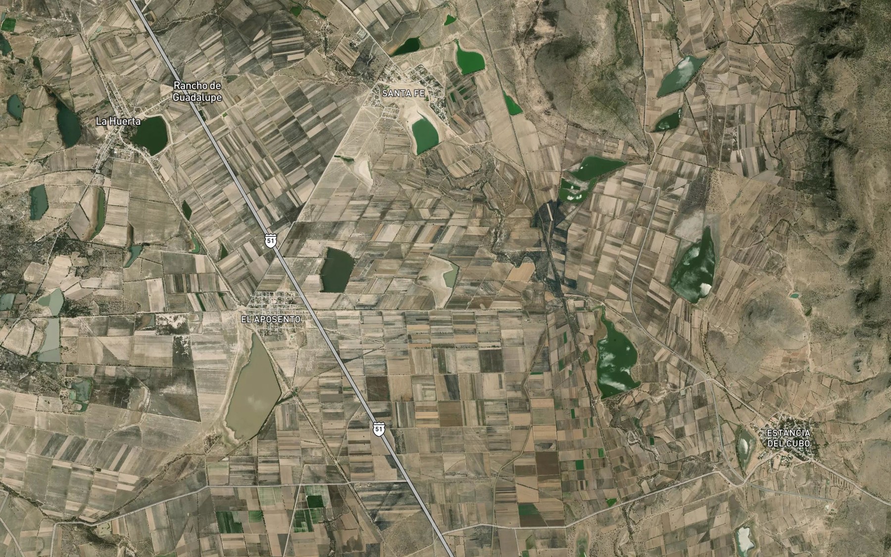 Satellite map of the Llaneras