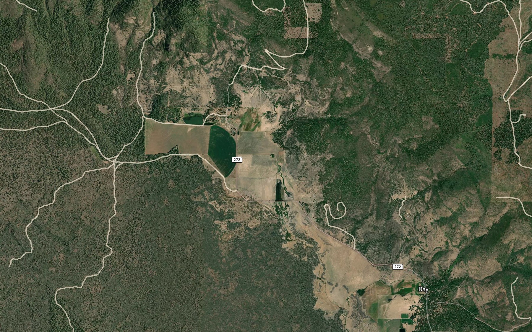 Satellite map of the Little Hot Spring