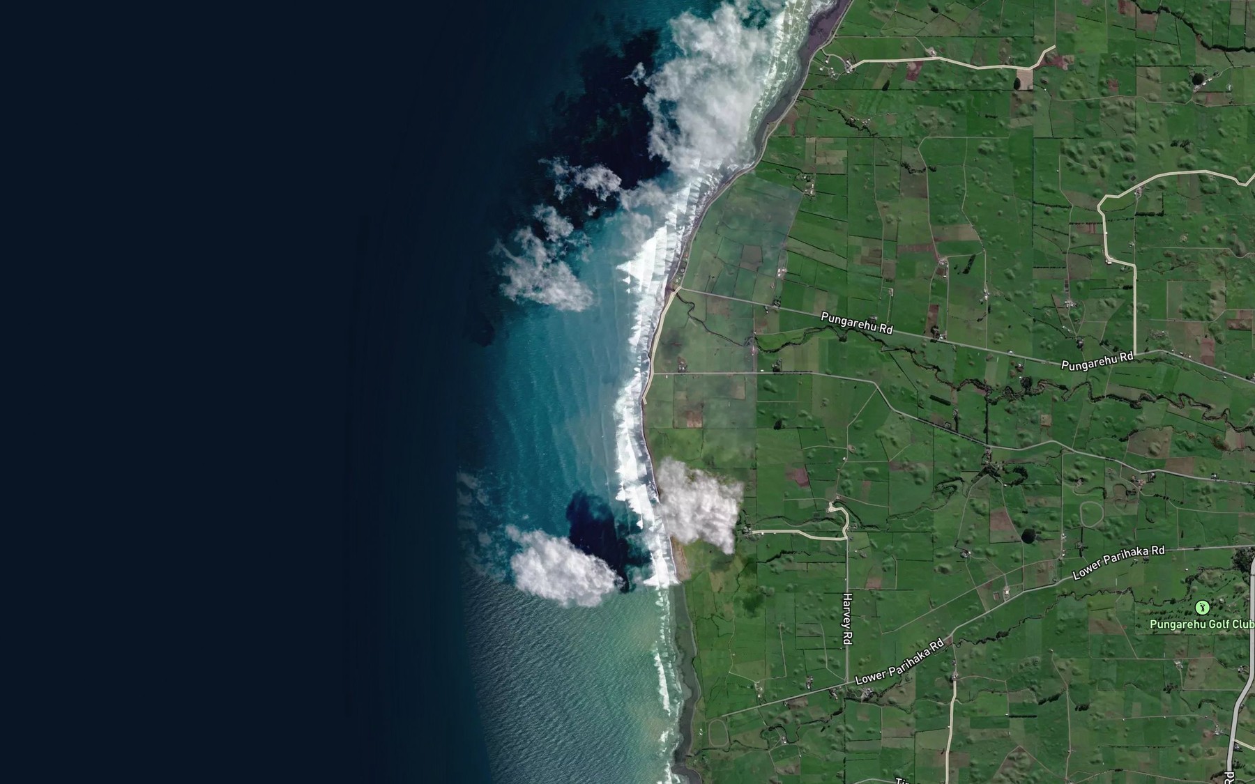 Satellite map of the Otahi Stream