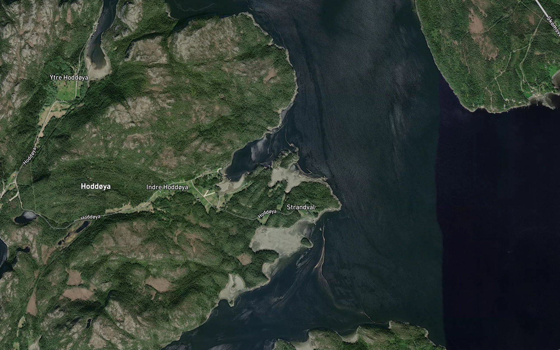 Satellite map of the Valen