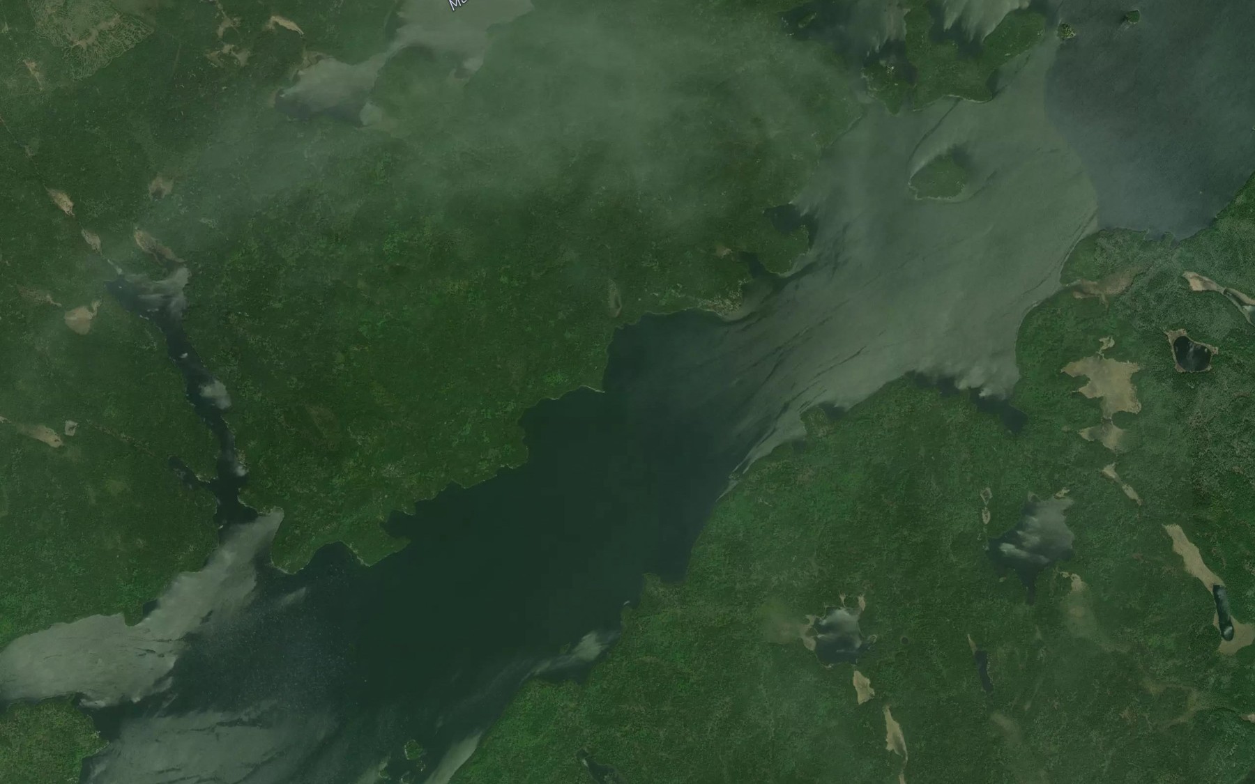 Satellite map of the Baltic Bay