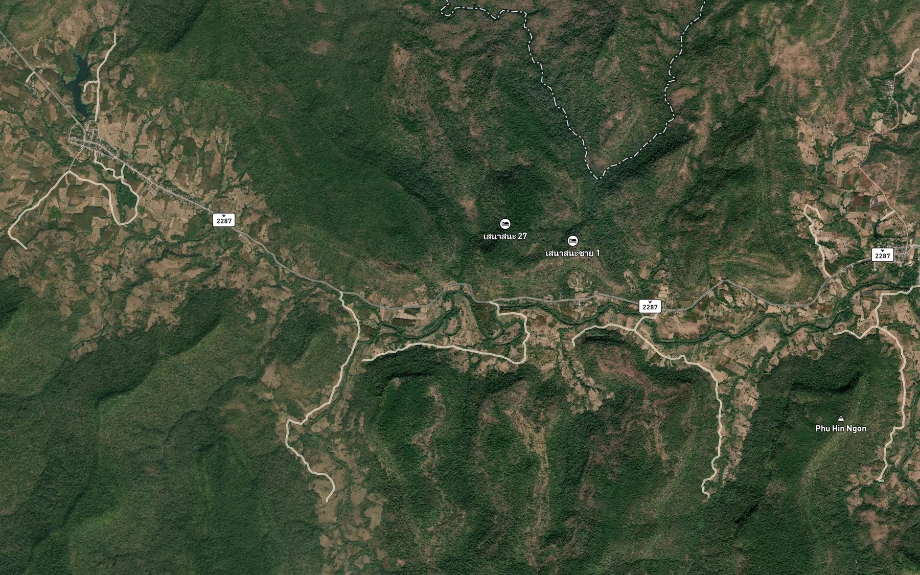Satellite map of the Huai Khae Yai