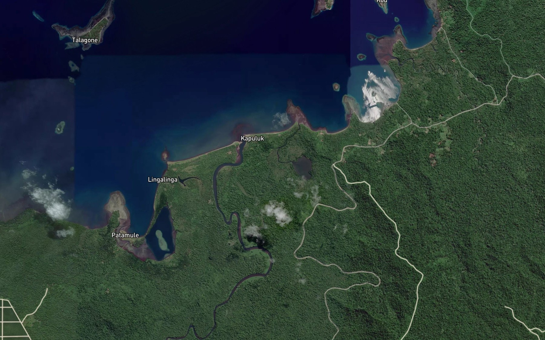 Satellite map of the Kapoli Lake