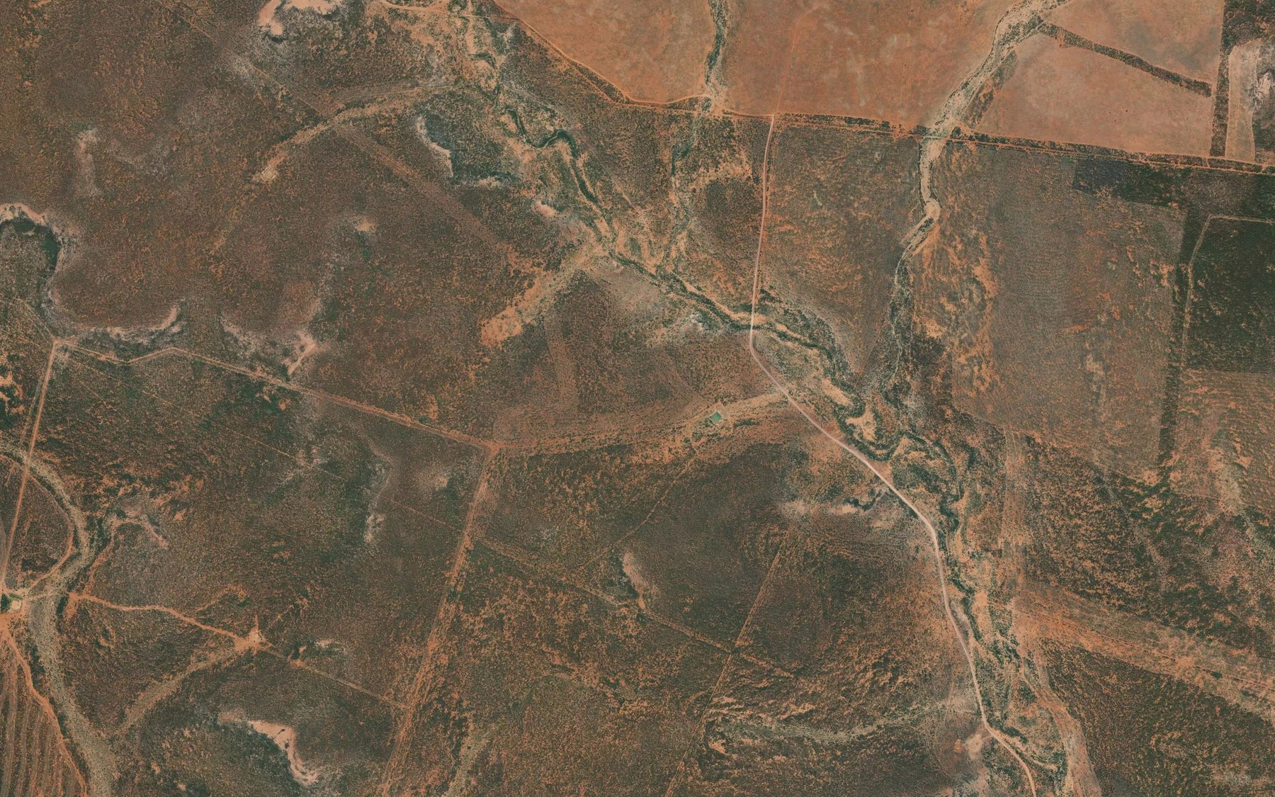 Satellite map of the Ironbark Creek