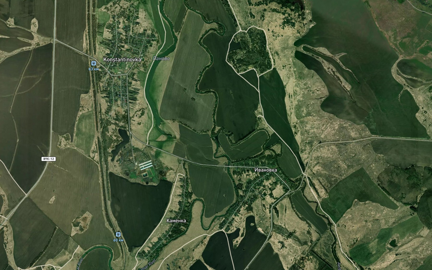 Satellite map of the Amorda