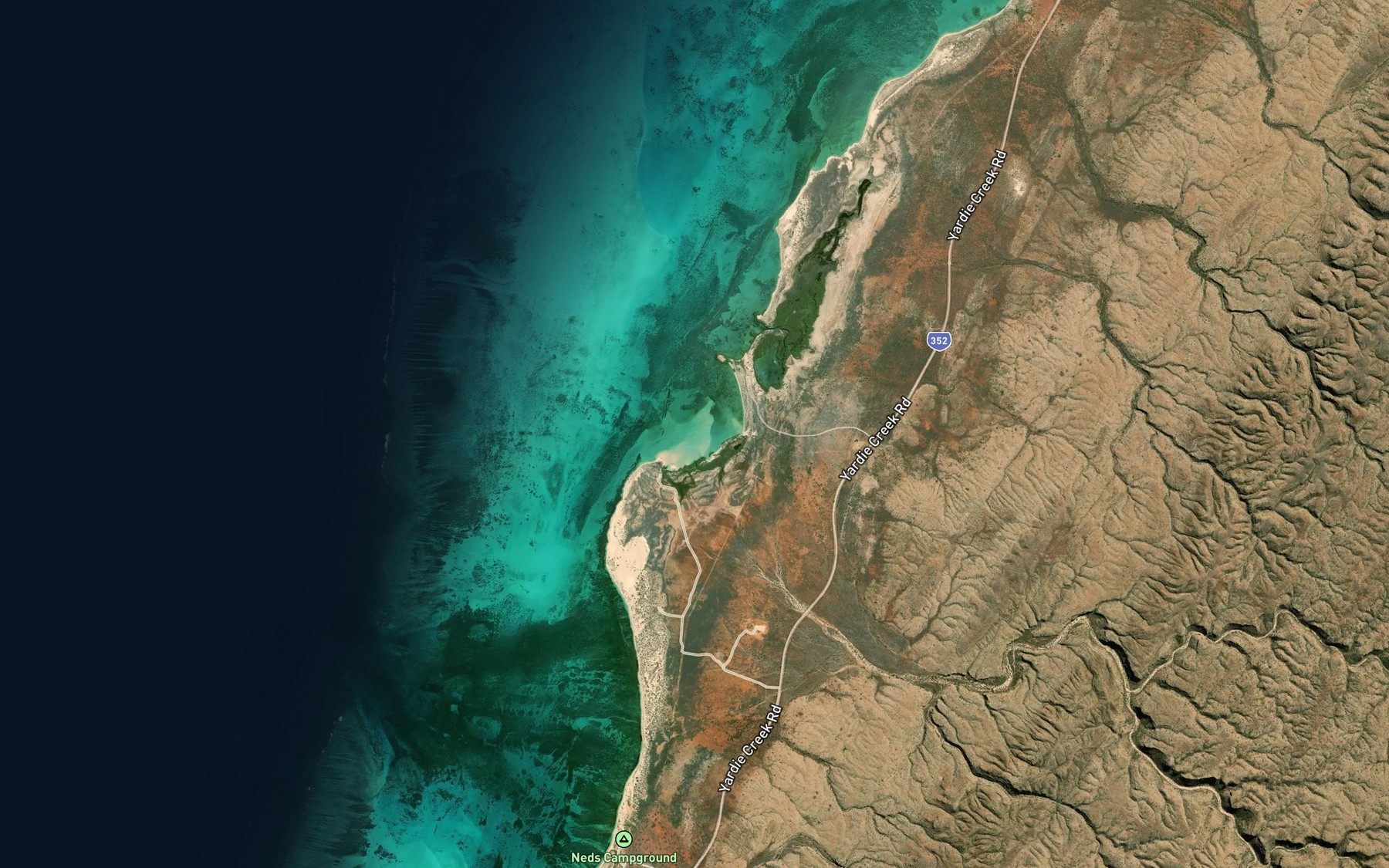 Satellite map of the Mangrove Bay