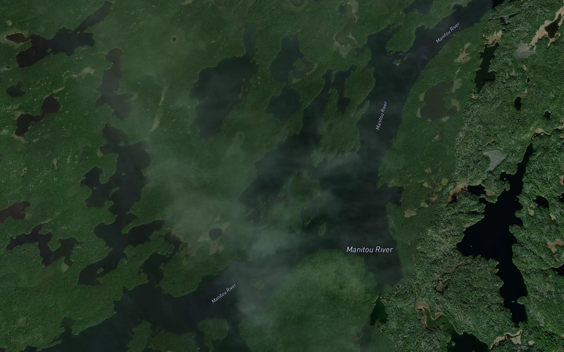 Satellite map of the Peep Bay