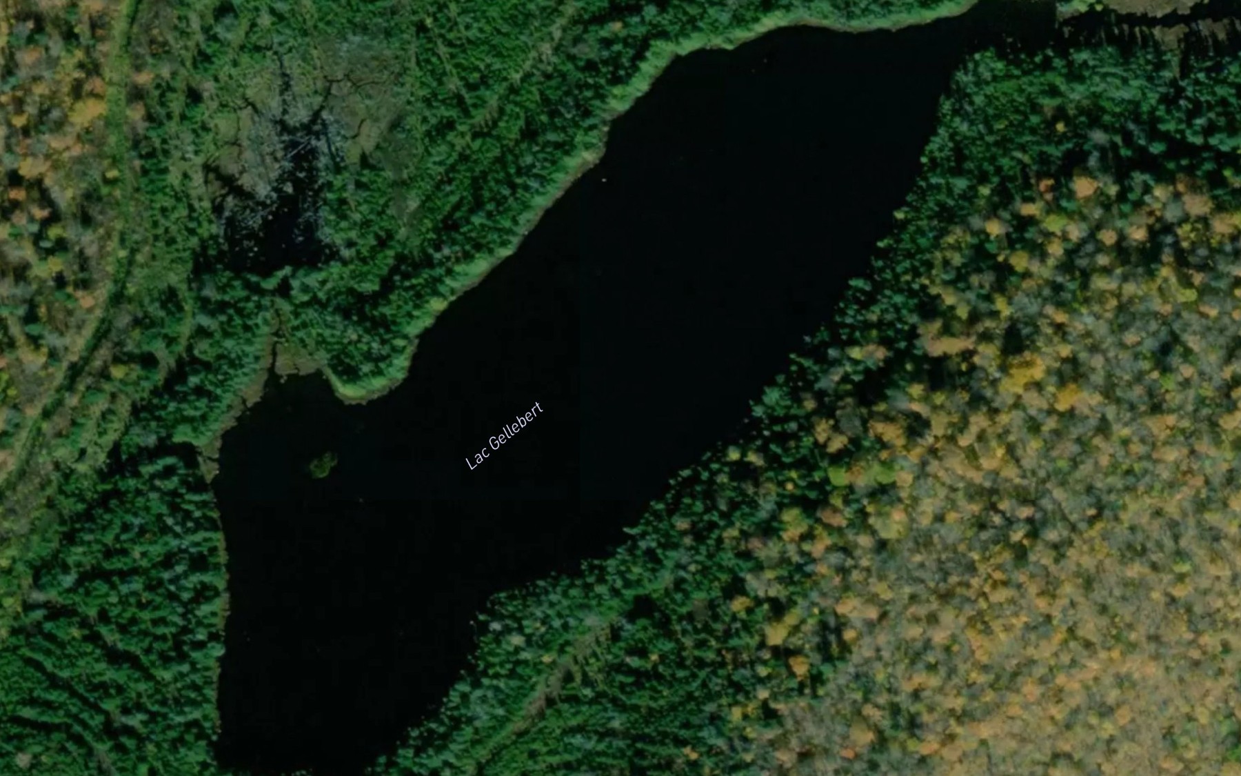 Satellite map of the Lac Gellebert