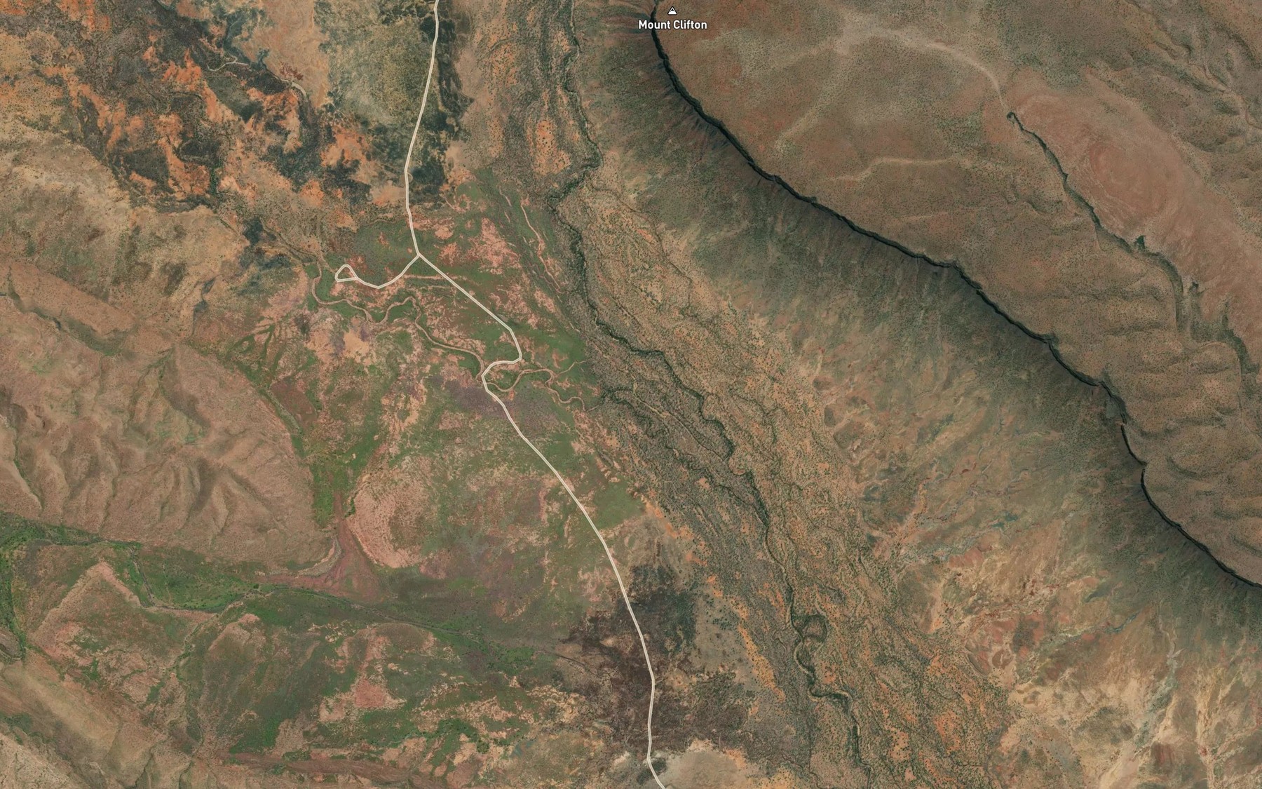 Satellite map of the Bauhinia Creek