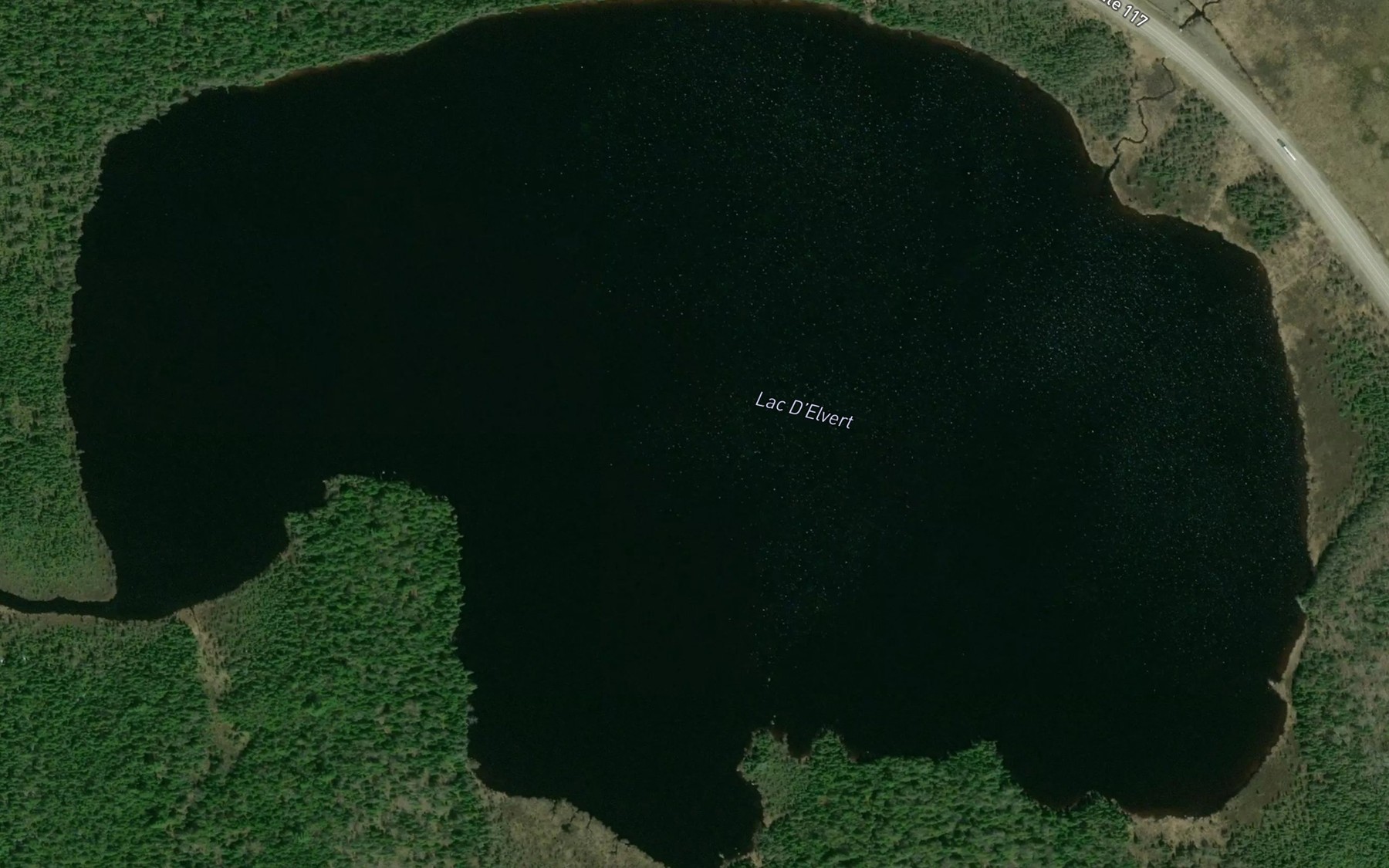 Satellite map of the Lac D'Elvert