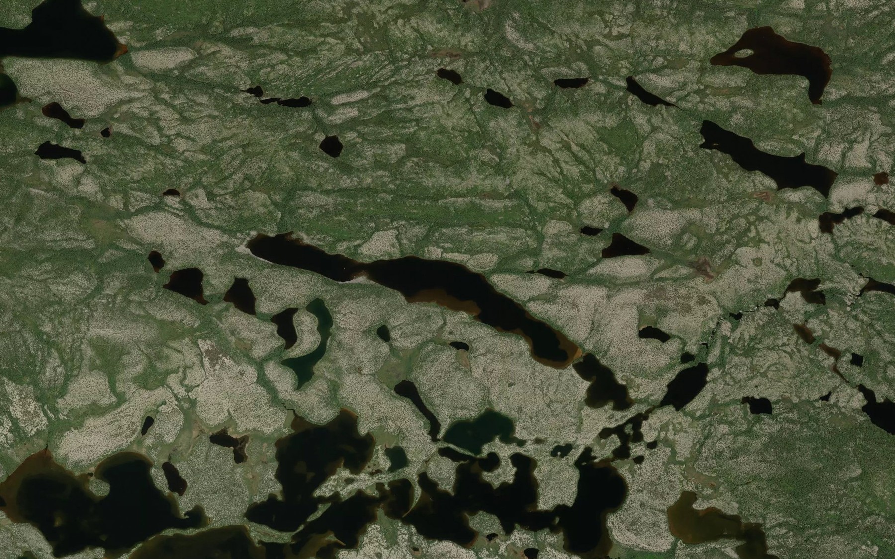 Satellite map of the Petit lac Chinusaw