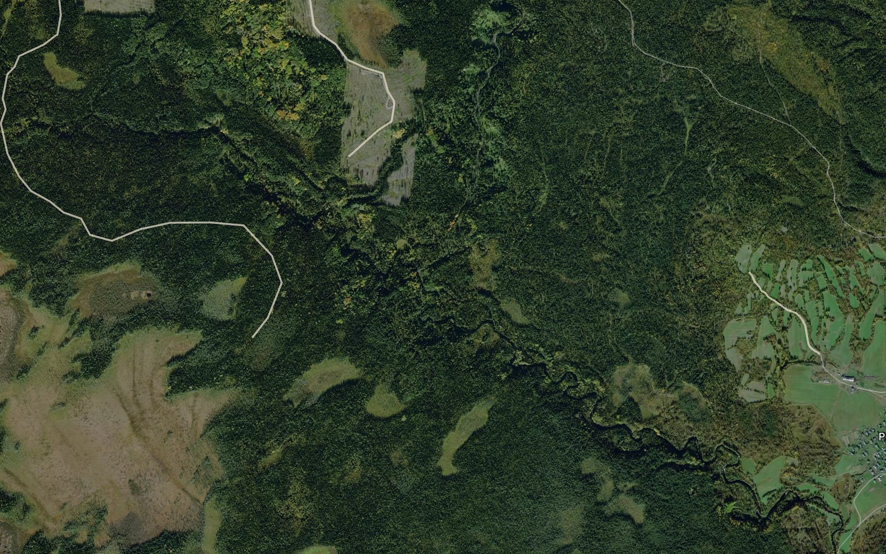 Satellite map of the Troshkovka