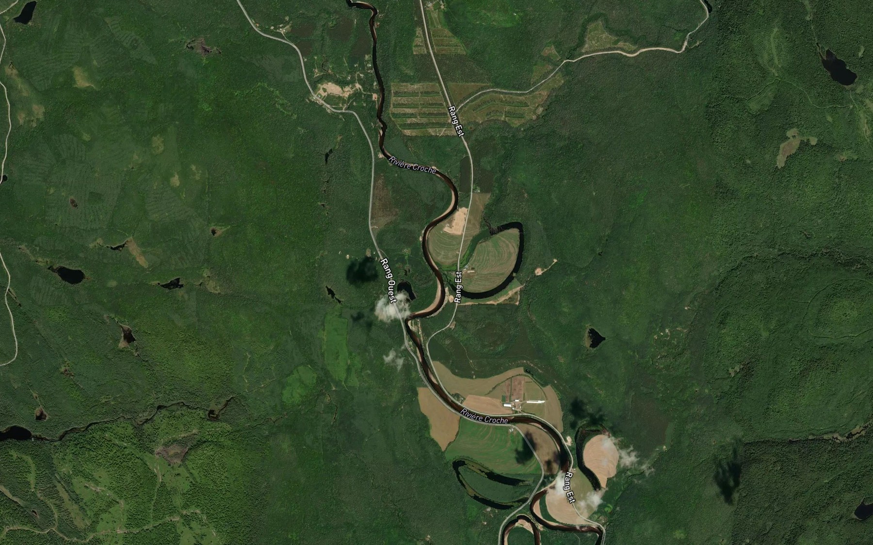 Satellite map of the Ruisseau Bourque