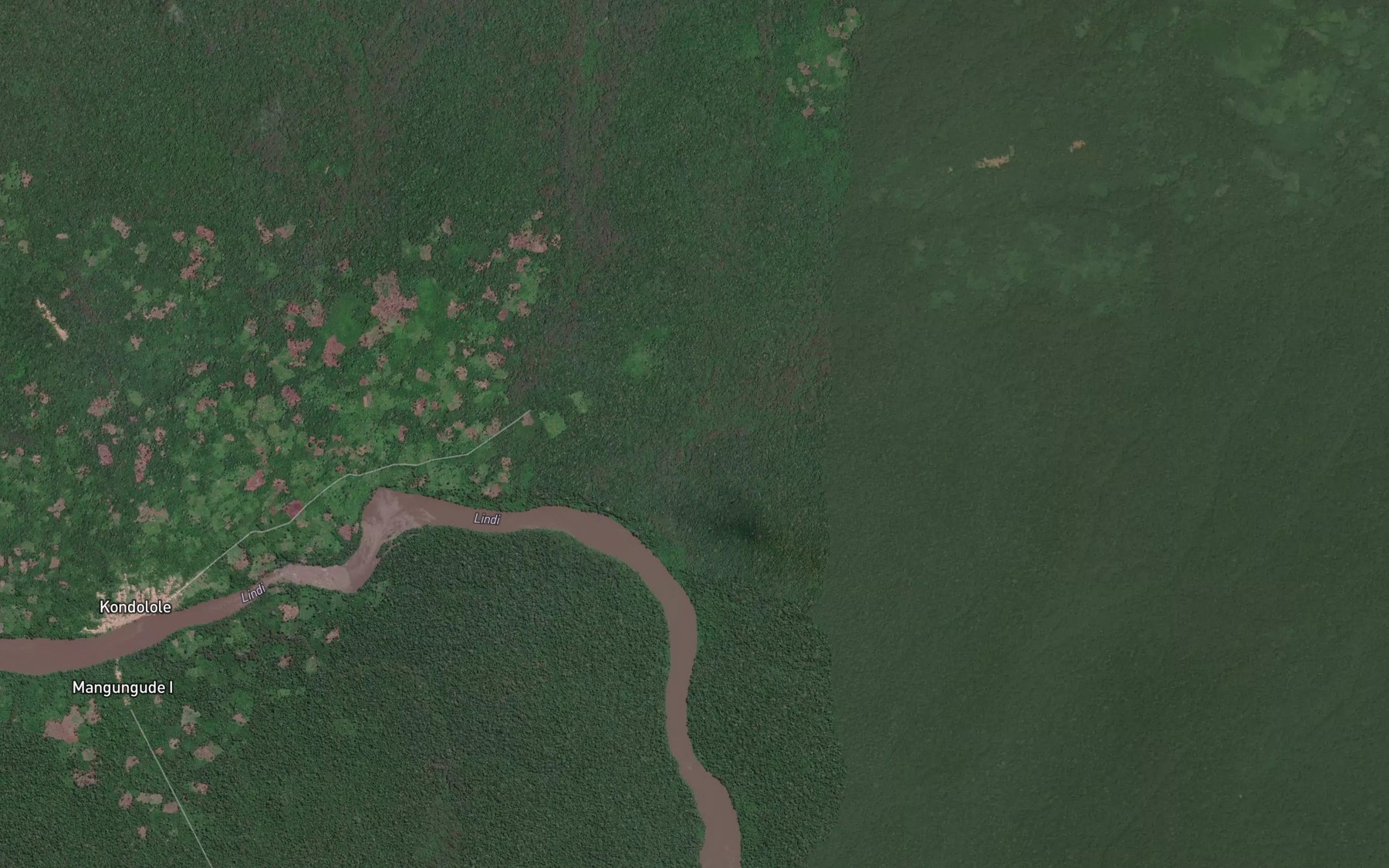 Satellite map of the Panganga