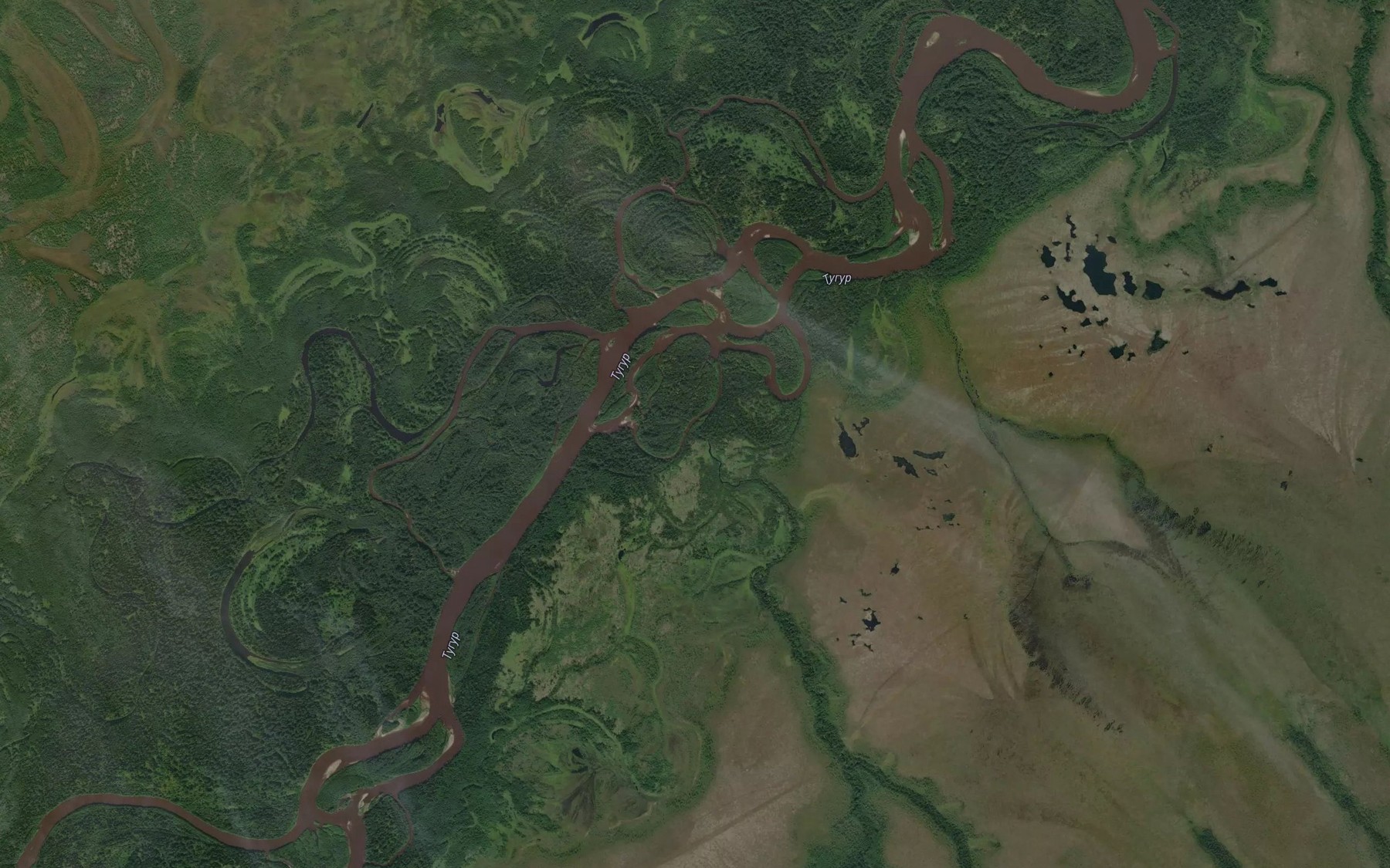 Satellite map of the Ozernyy