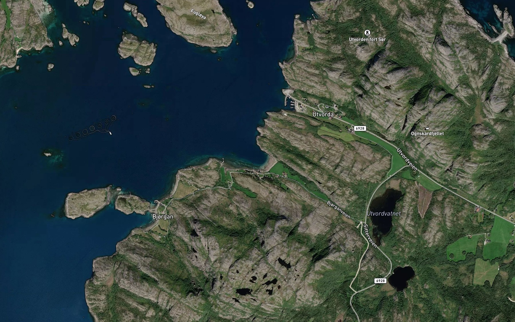 Satellite map of the Haravika