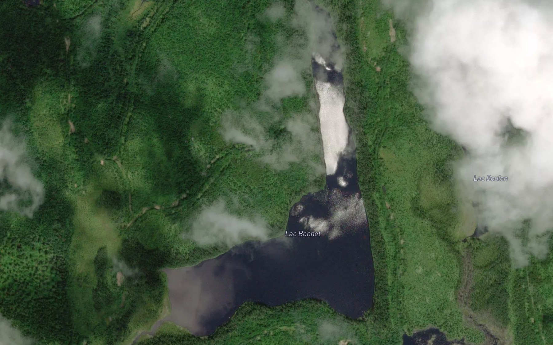 Satellite map of the Lac Bonnet