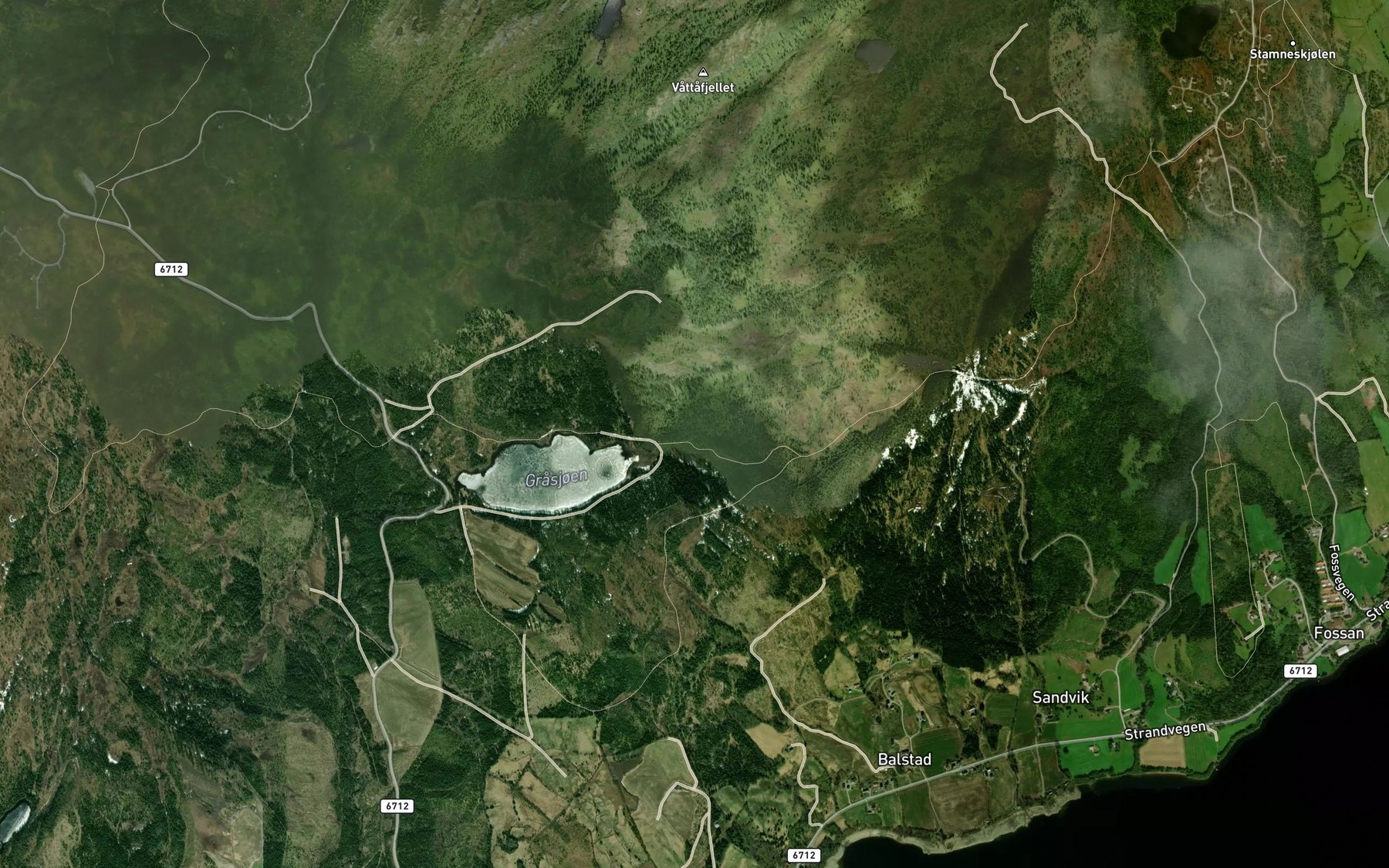 Satellite map of the Vadbekken