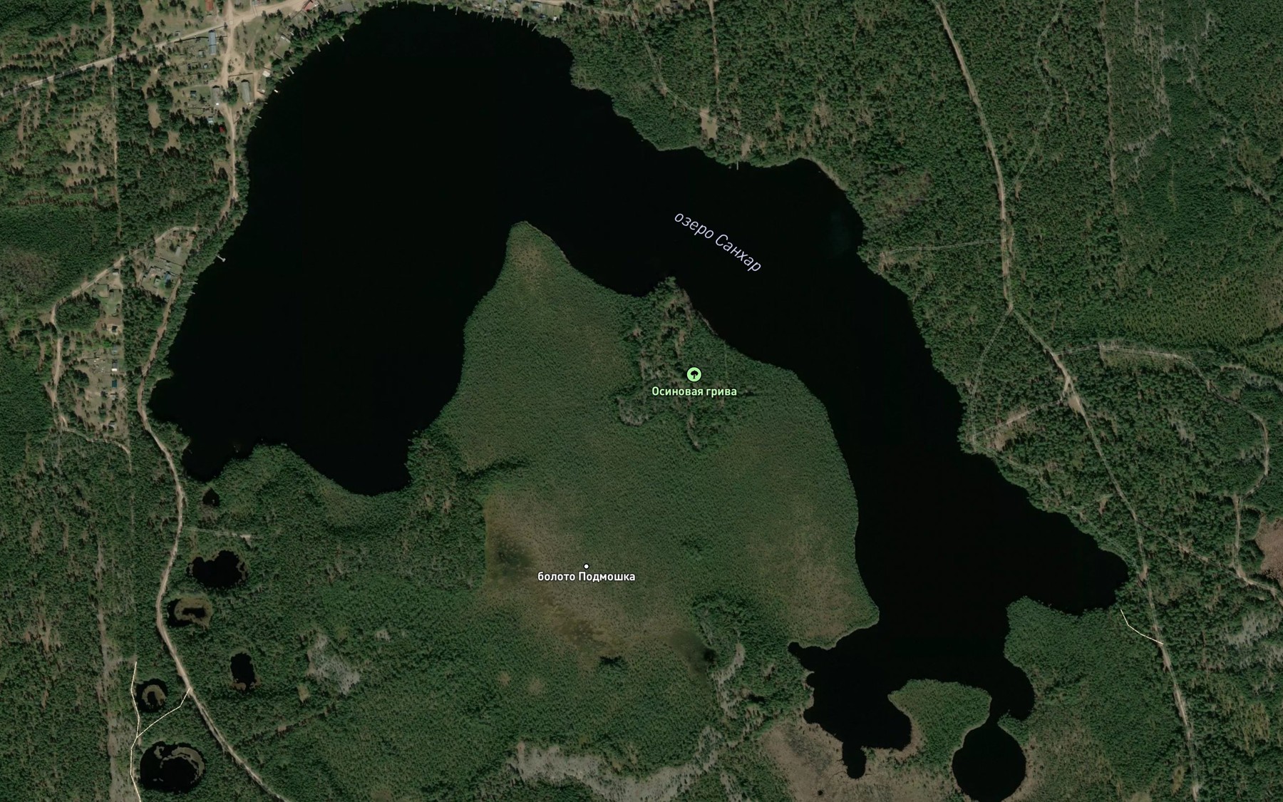 Satellite map of the Ozero Sankhar