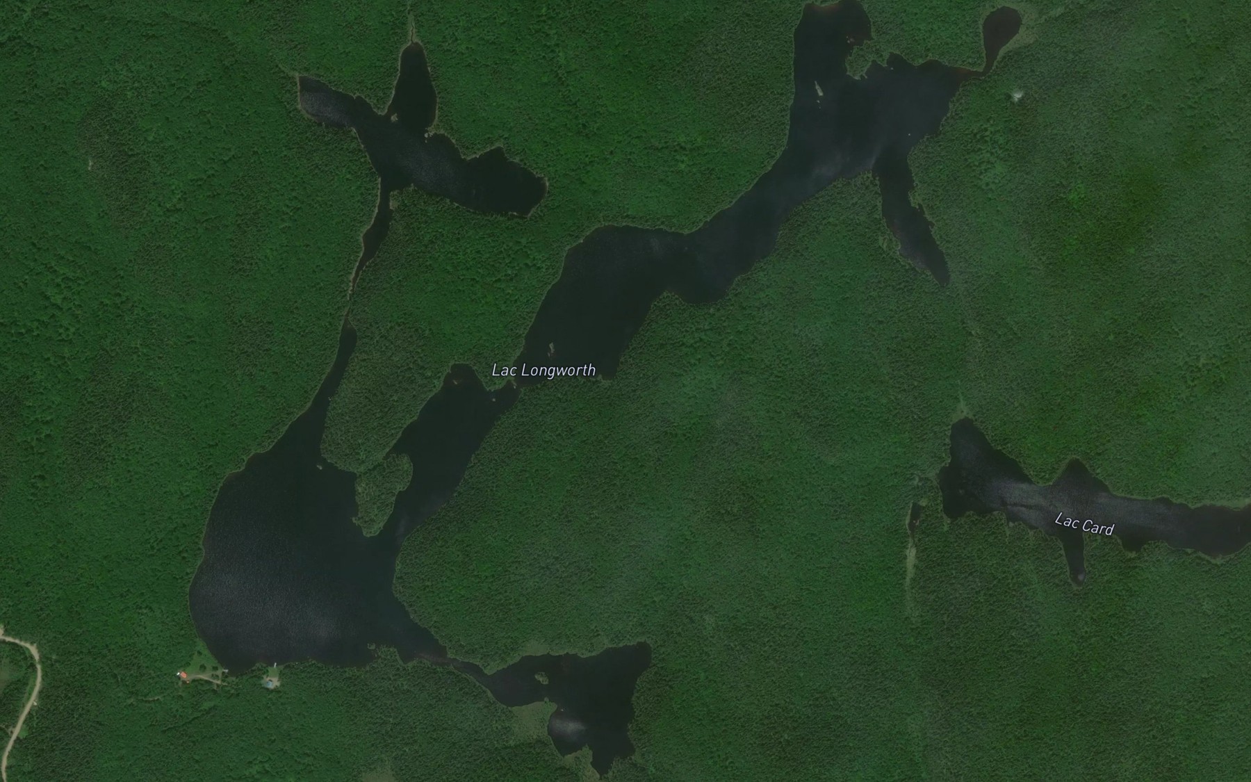 Satellite map of the Lac Longworth