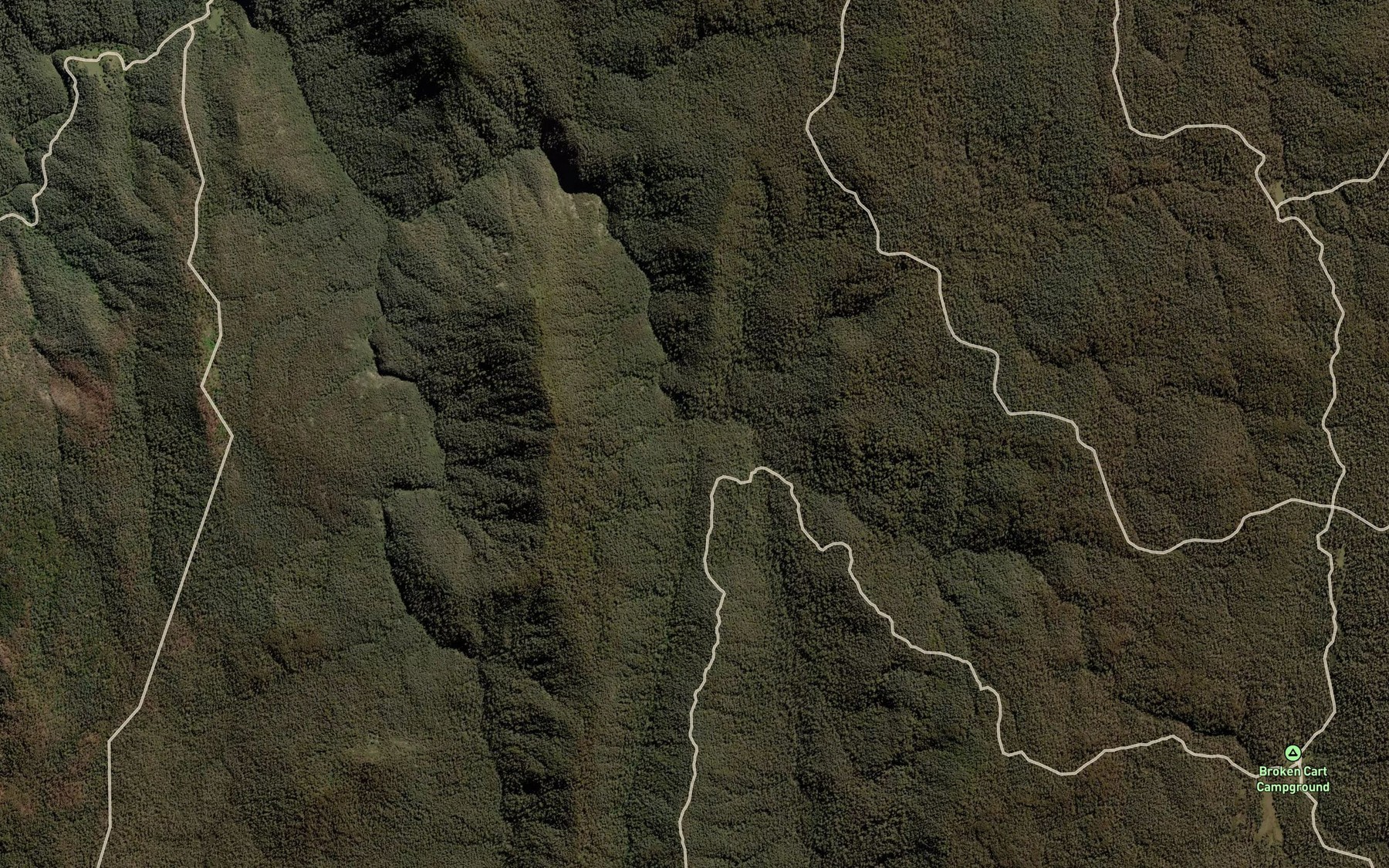 Satellite map of the Frog Porridge Gully