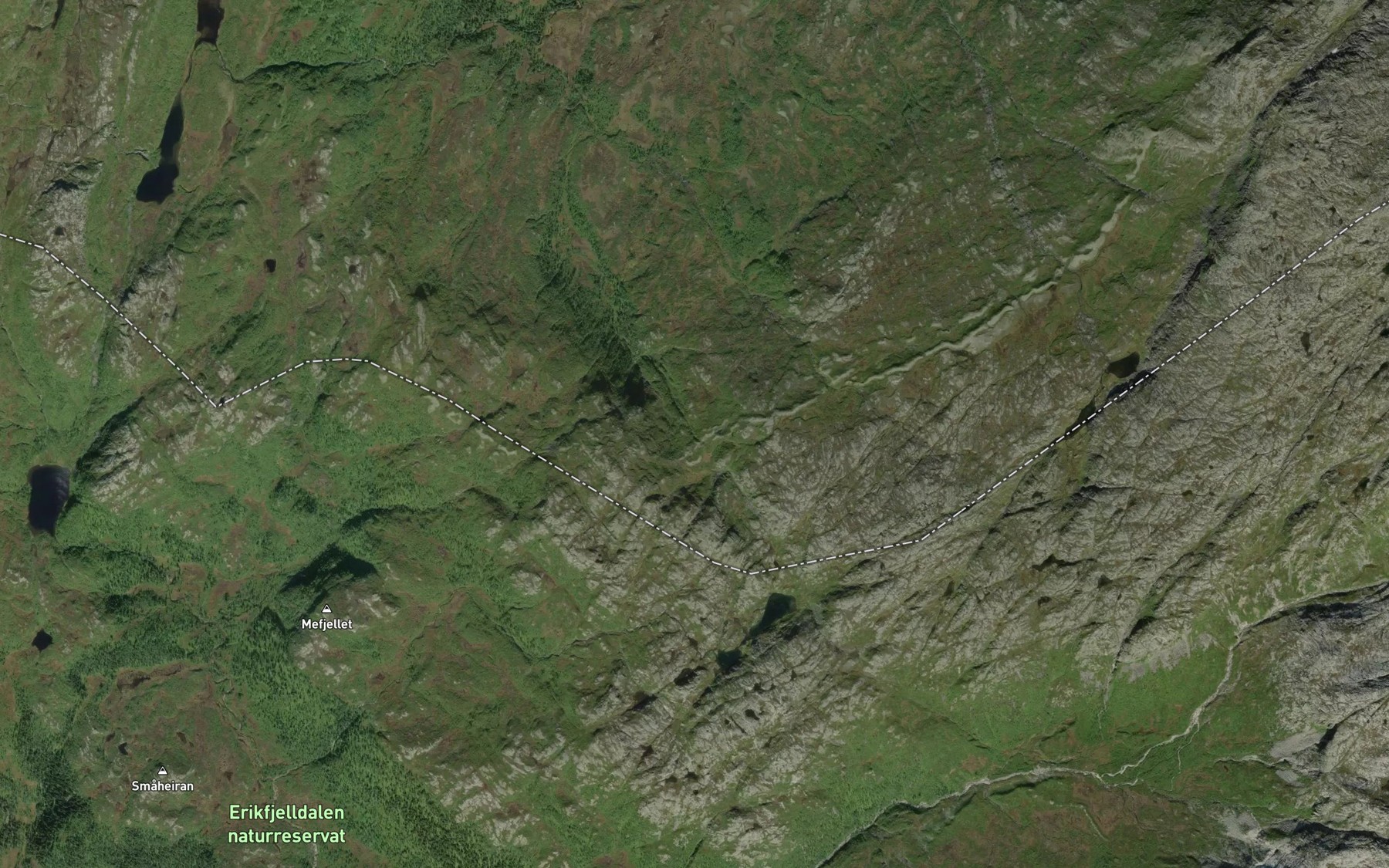 Satellite map of the Finnmarkelva