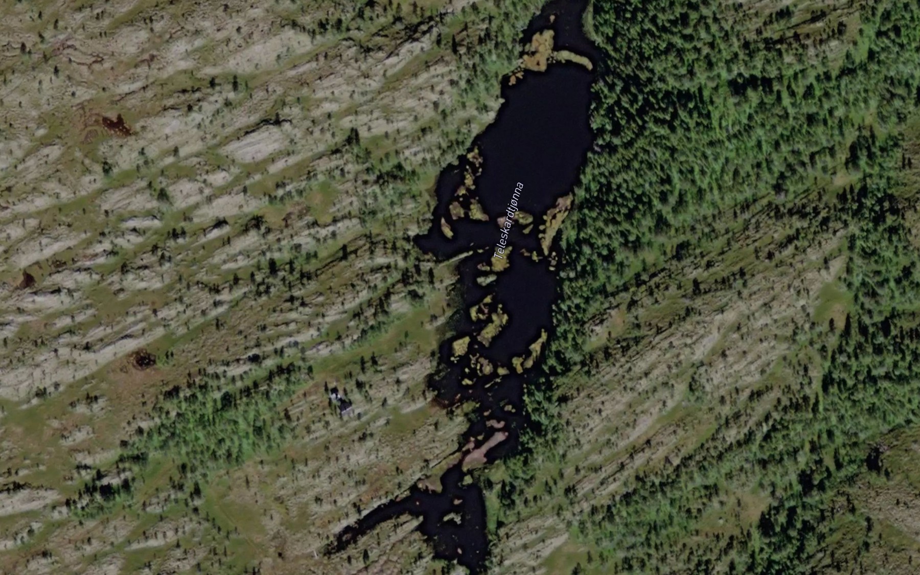 Satellite map of the Teleskardtjorna