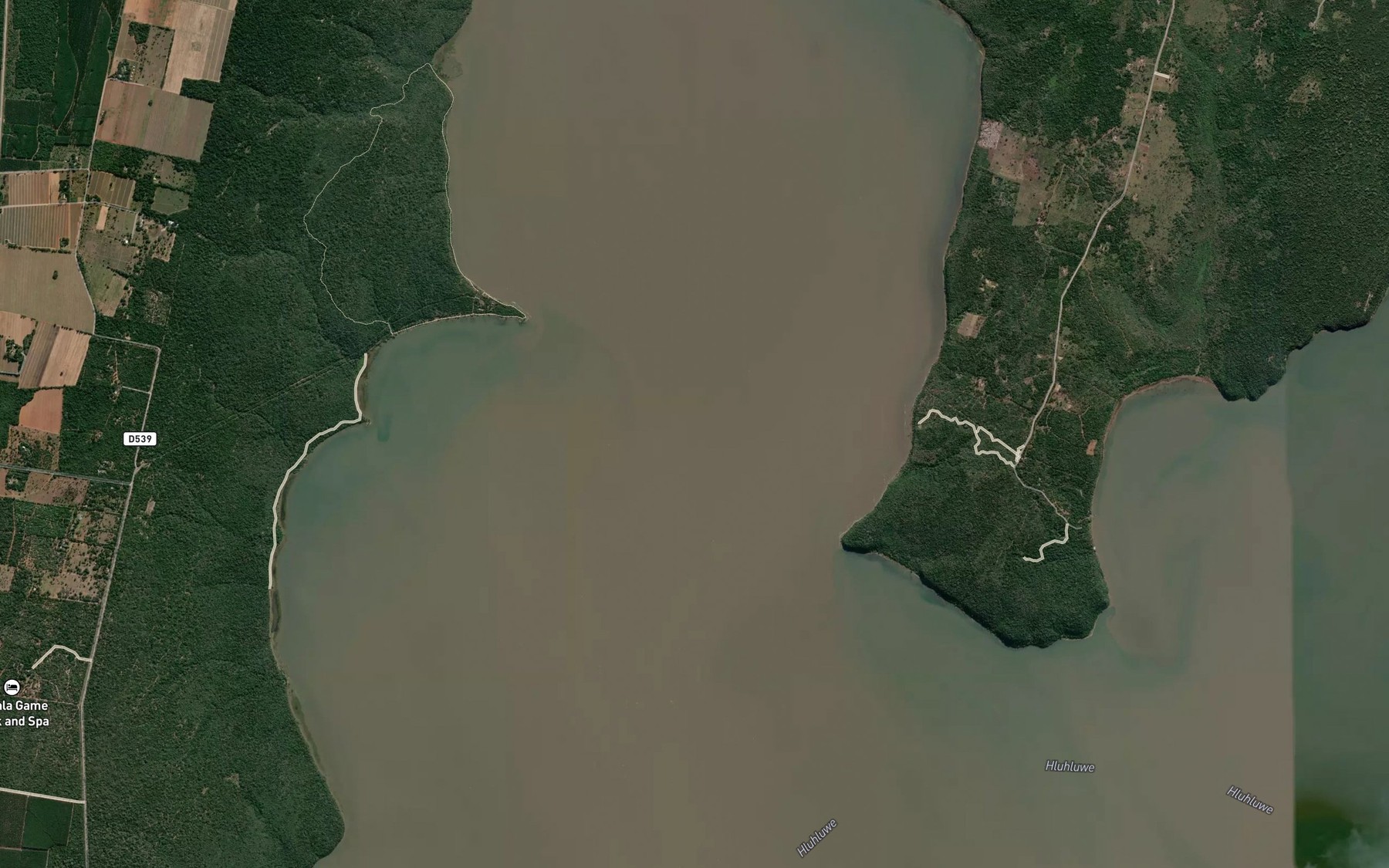 Satellite map of the False Bay