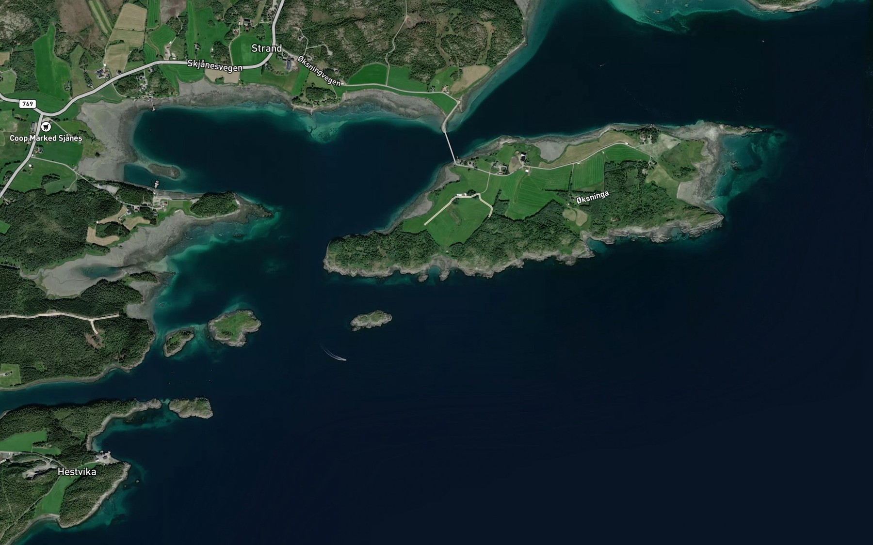 Satellite map of the Nonsvika