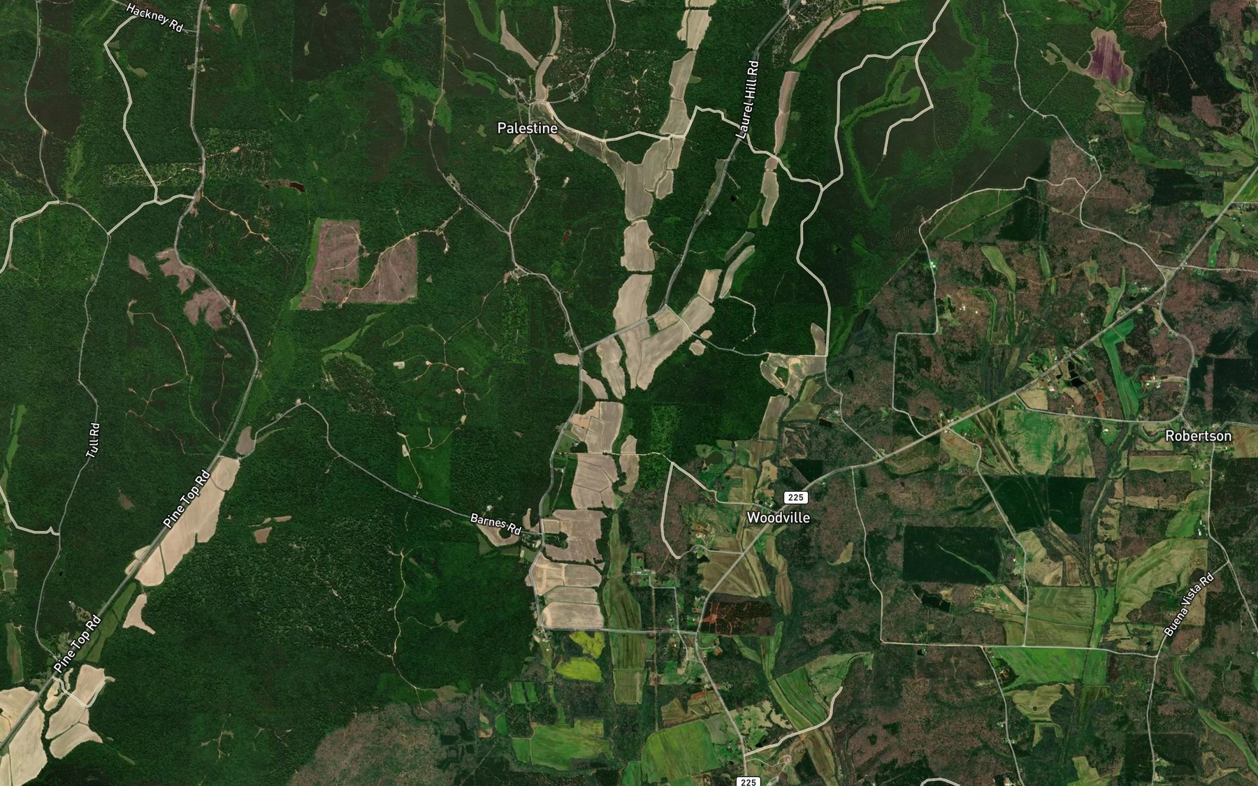 Satellite map of the Right Fork Kise Creek