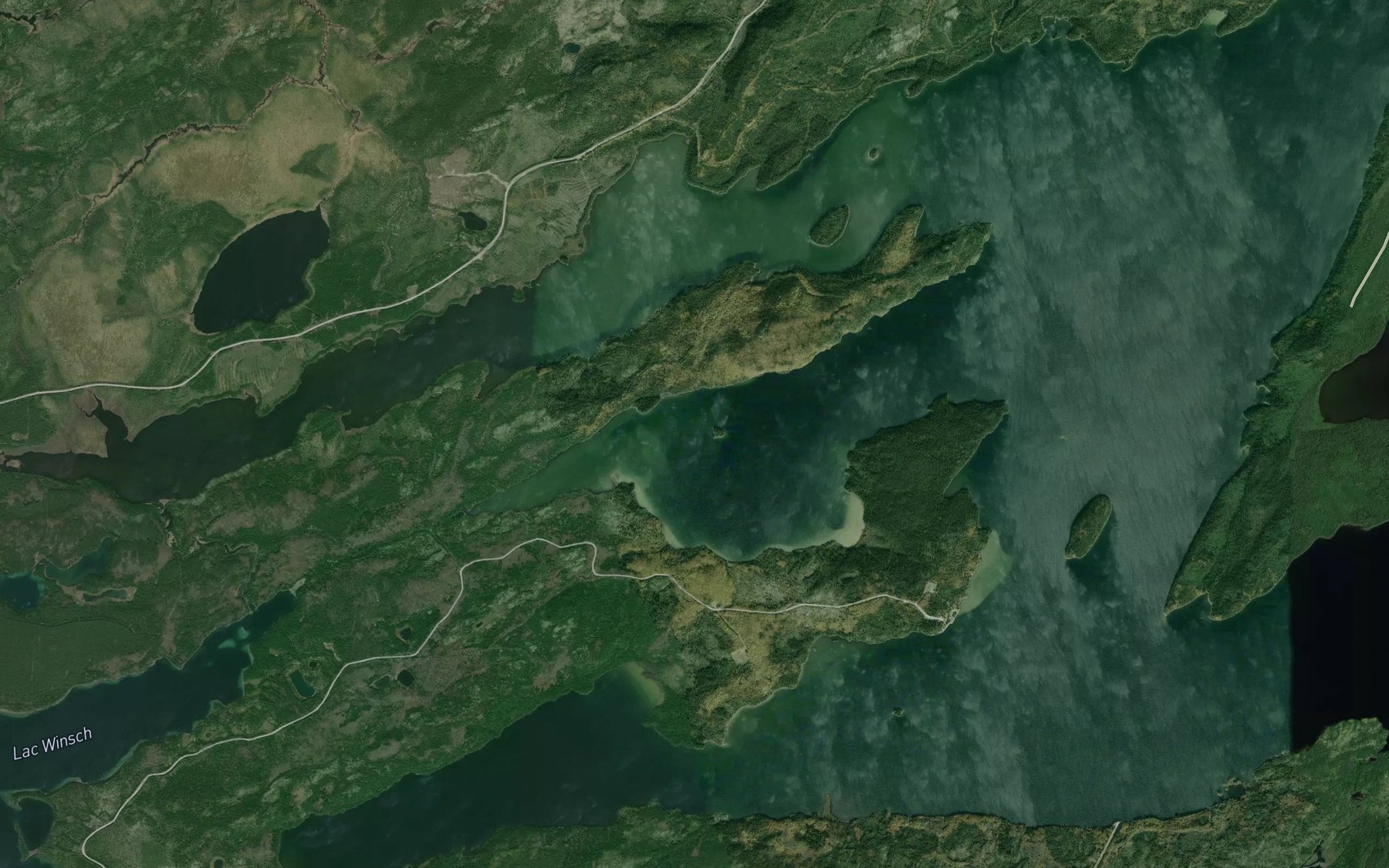 Satellite map of the Baie Osprey