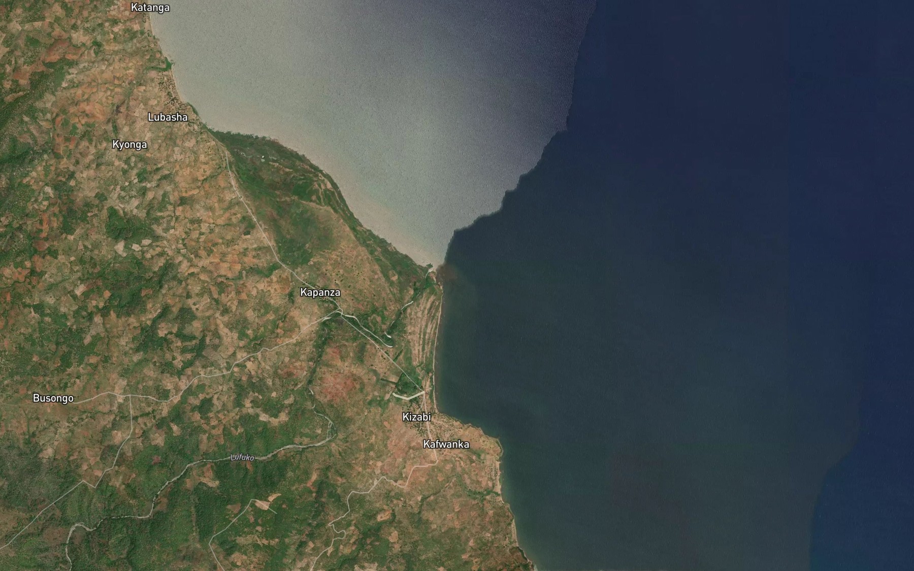 Satellite map of the Lufuko