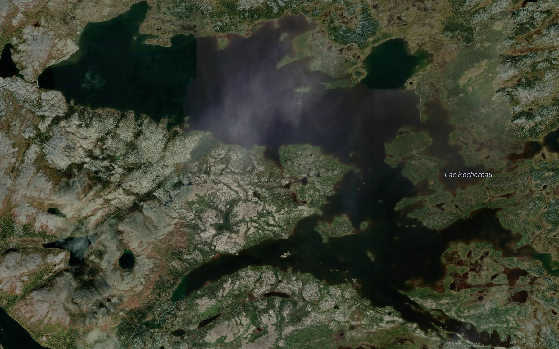 Satellite map of the Lac Rochereau