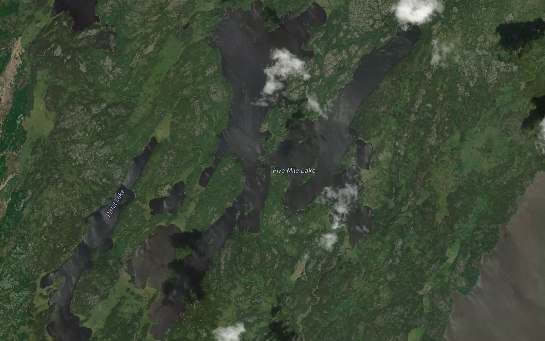 Satellite map of the Turner Bay