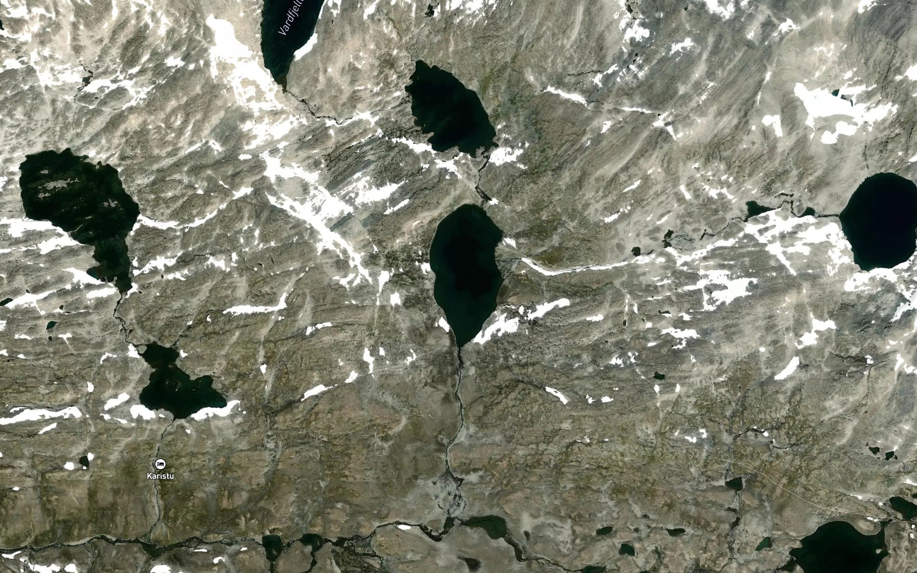Satellite map of the Sore Loypingsvatnet