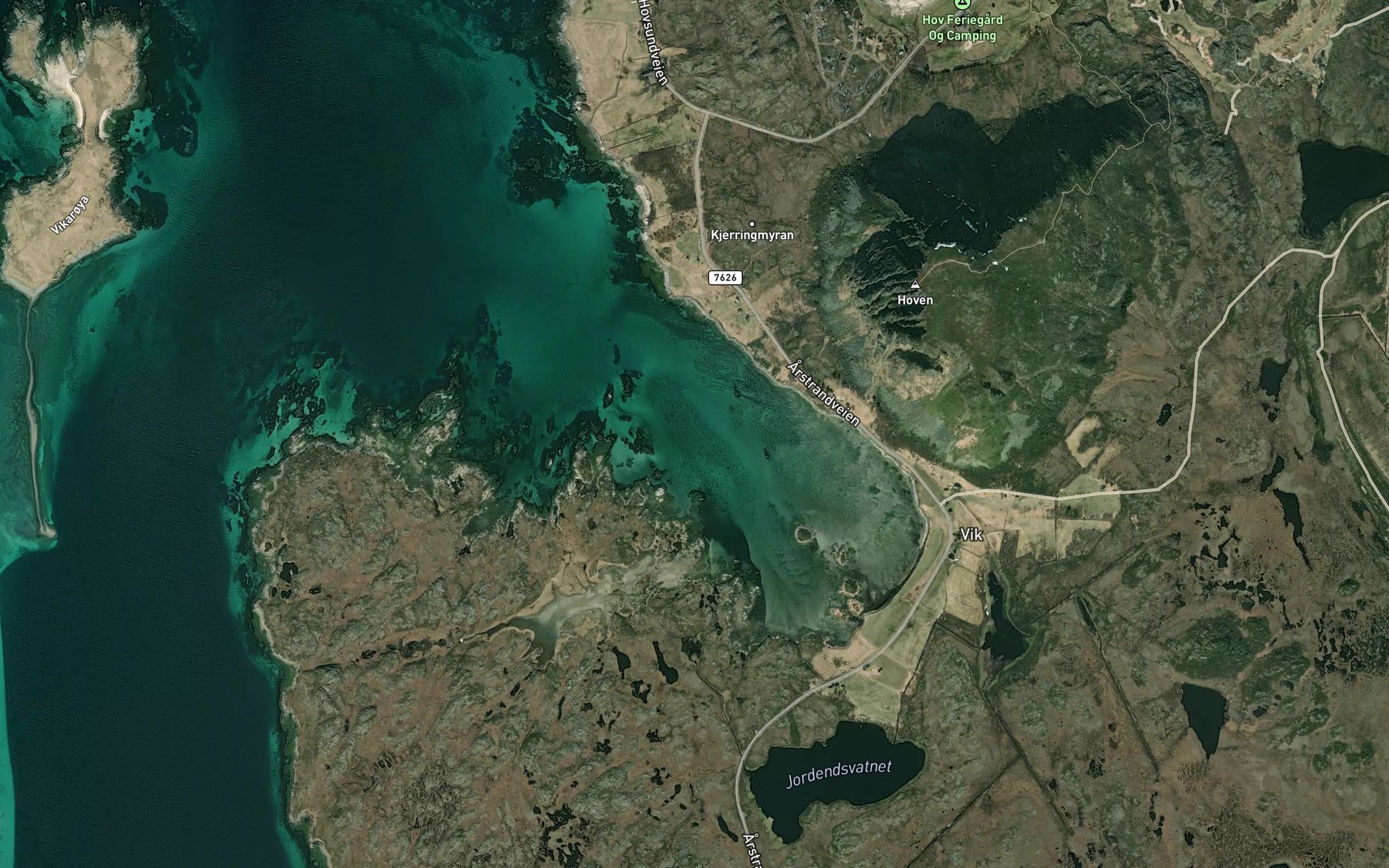 Satellite map of the Vikspollen