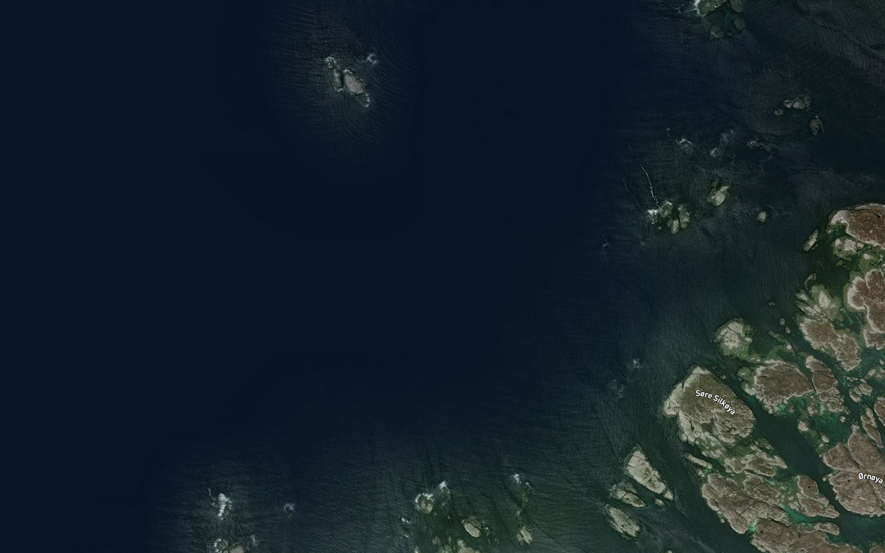 Satellite map of the Nordre Grytfalla