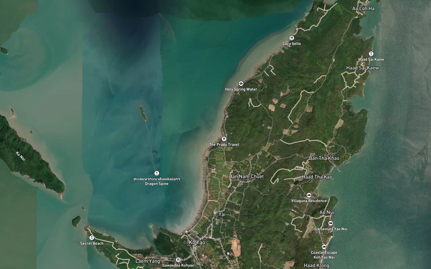 Satellite map of the Ao Nam Chuet