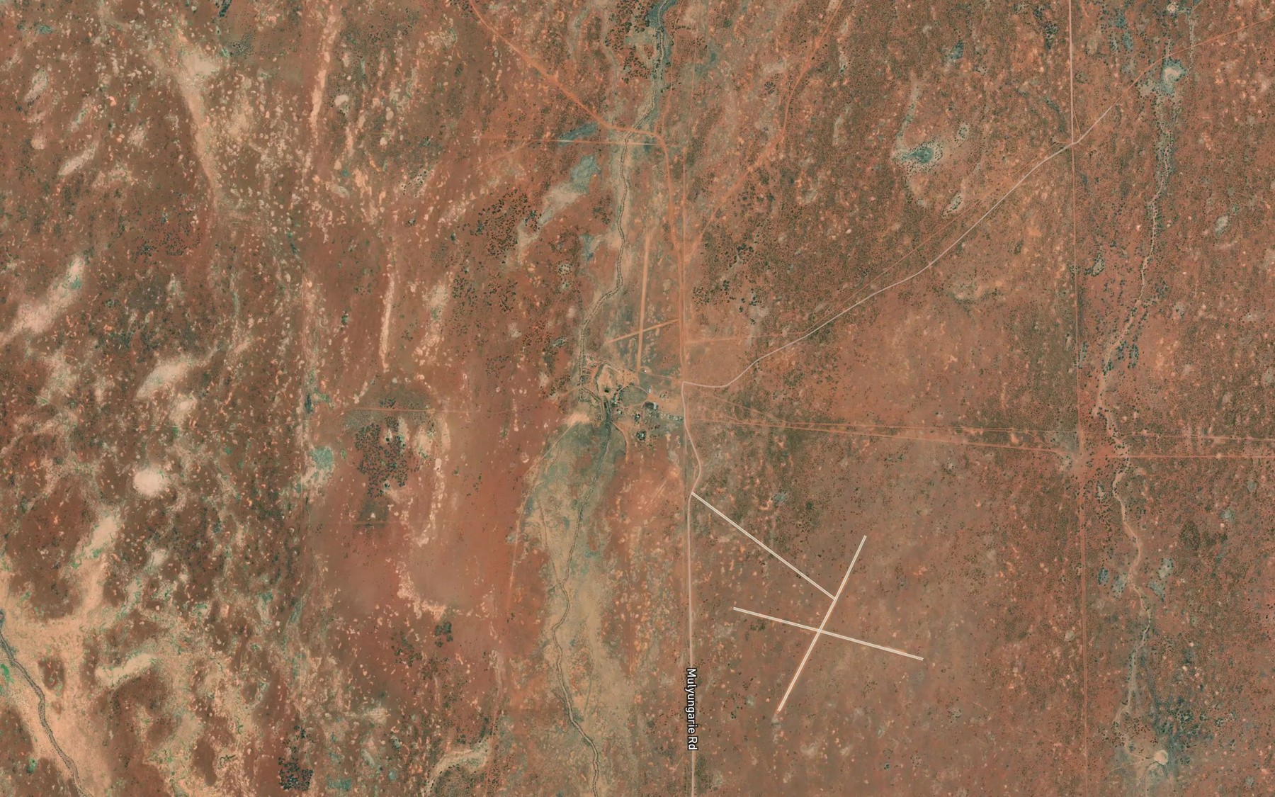 Satellite map of the Mulyungarie Lake