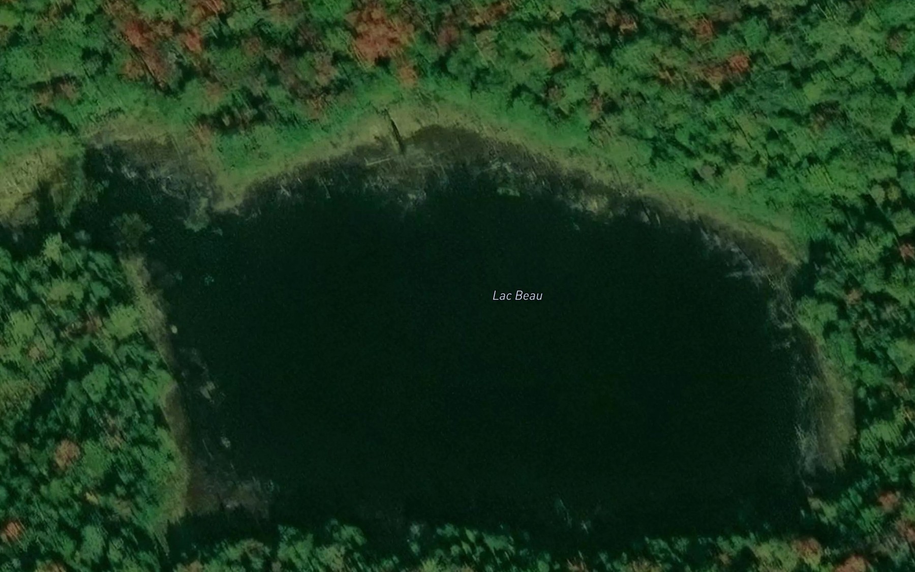 Satellite map of the Lac Beau