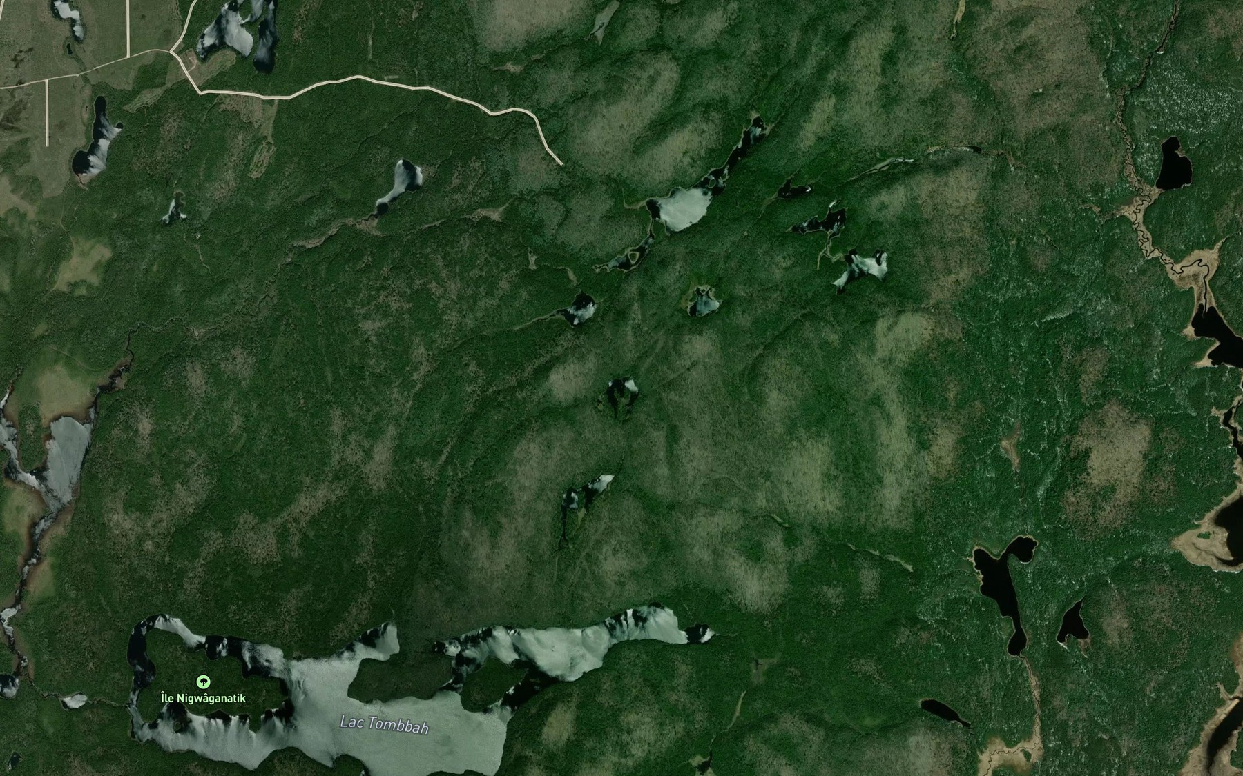 Satellite map of the Lac Baliste